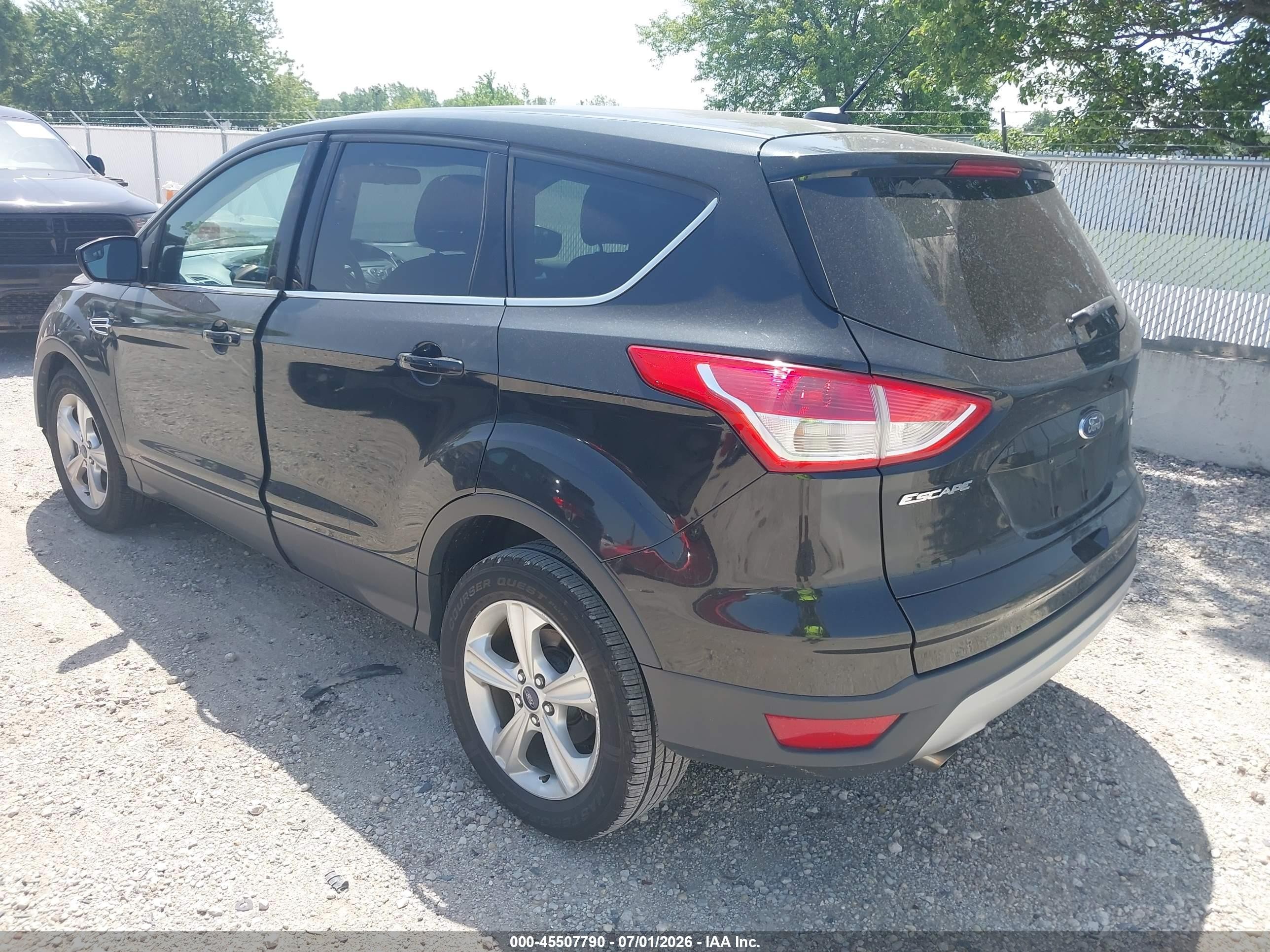 2014 Ford Escape Se Black vin: 1FMCU0GX9EUE09548