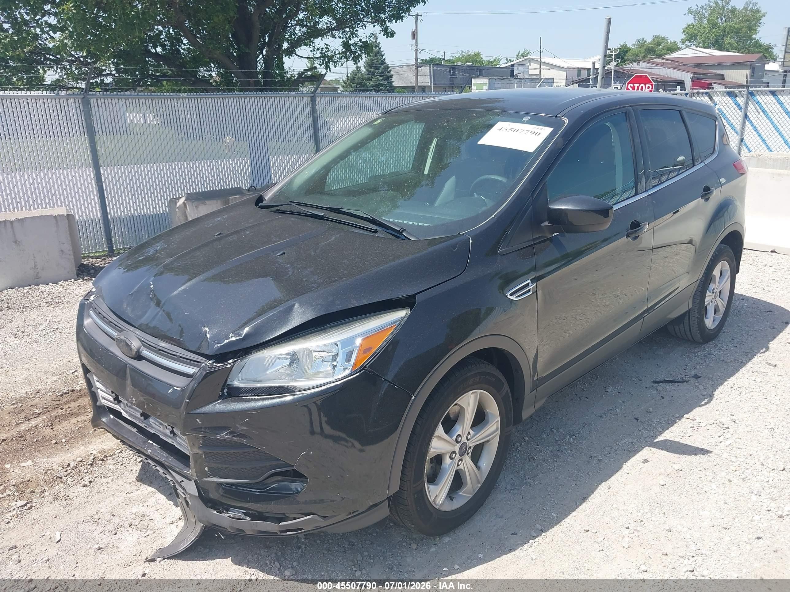 2014 Ford Escape Se Black vin: 1FMCU0GX9EUE09548