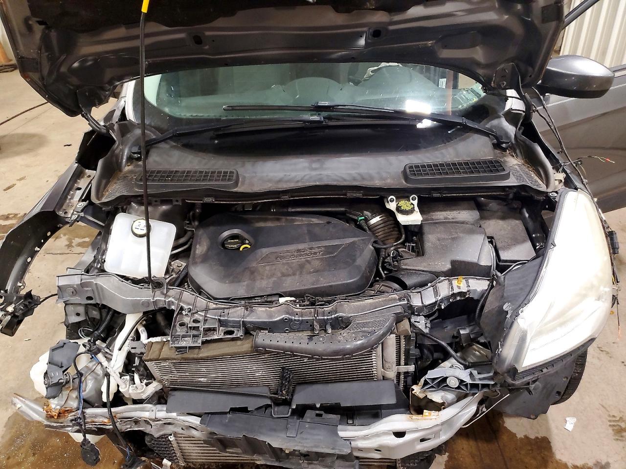 2014 Ford Escape Se Gray vin: 1FMCU0GX9EUE19657