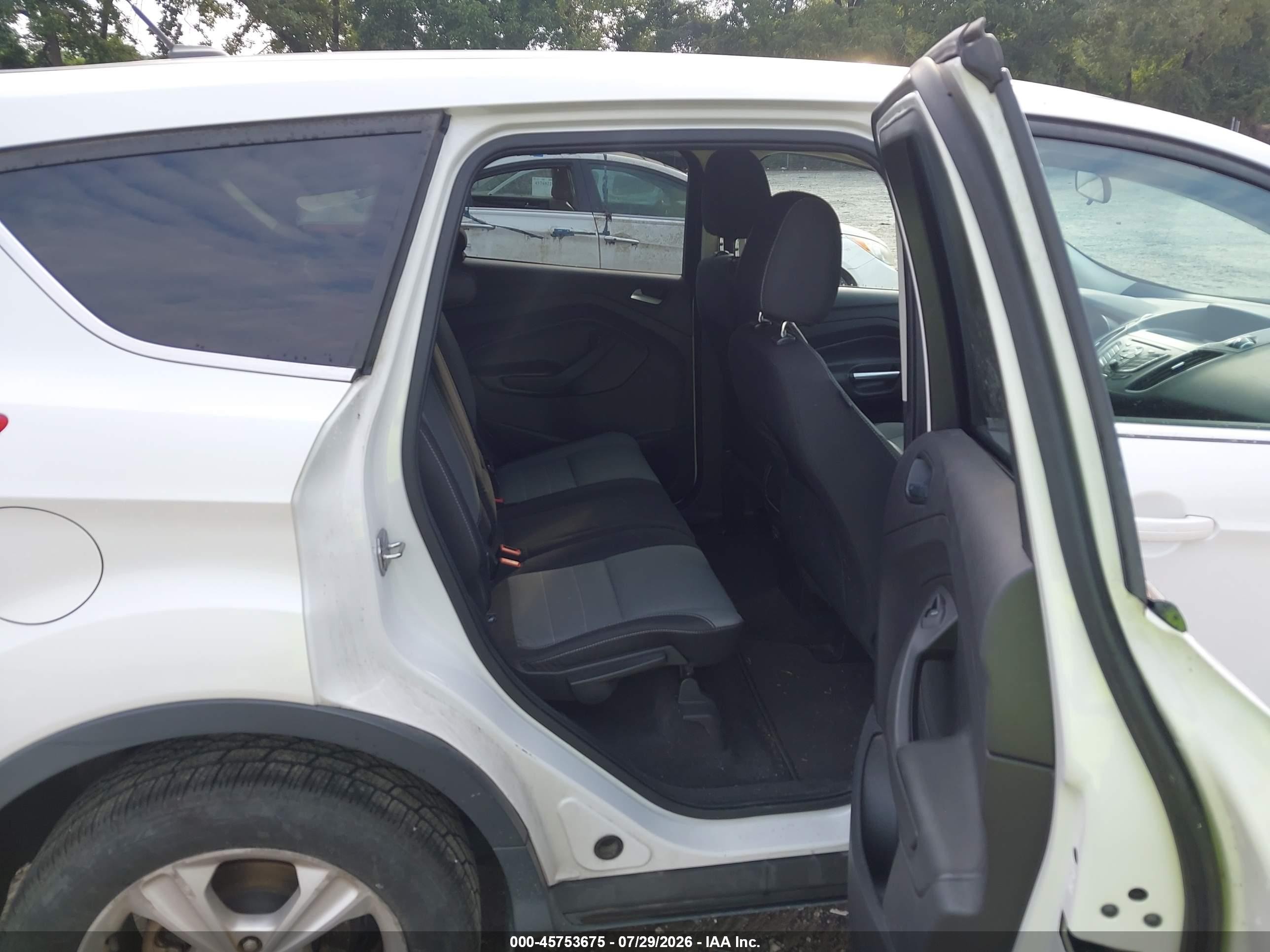 2014 Ford Escape Se White vin: 1FMCU0GX9EUE20372