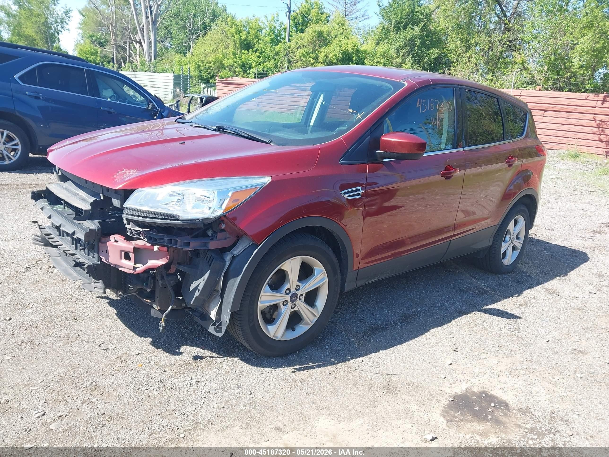 2014 Ford Escape Se Orange vin: 1FMCU0GX9EUE50049