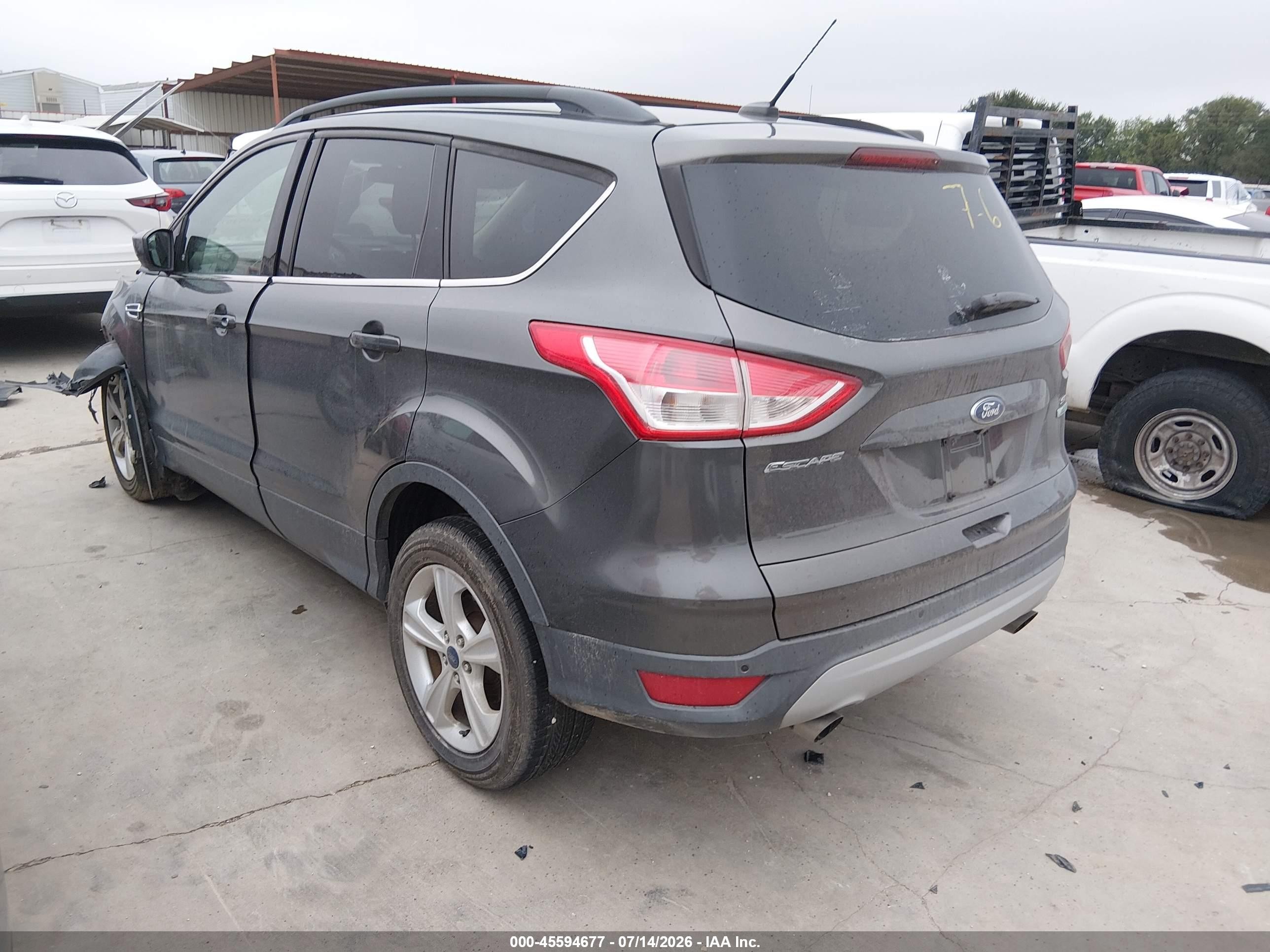 2015 Ford Escape Se Gray vin: 1FMCU0GX9FUA07501