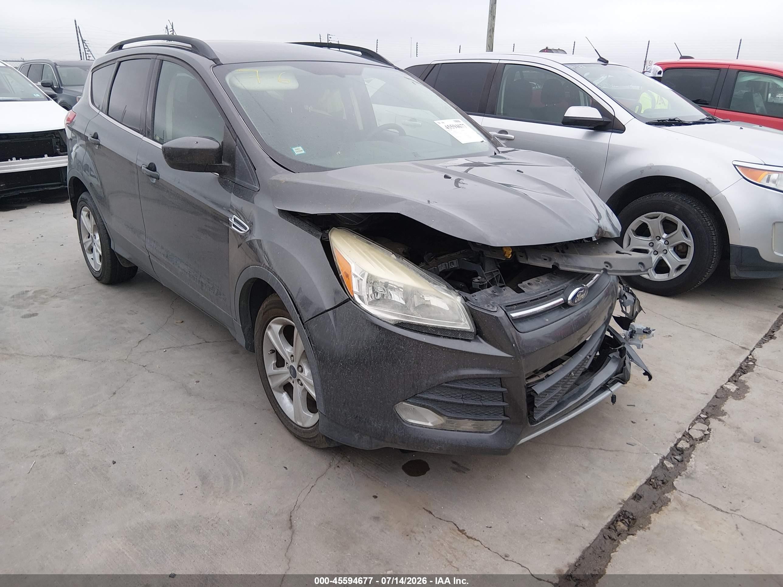 2015 Ford Escape Se Gray vin: 1FMCU0GX9FUA07501