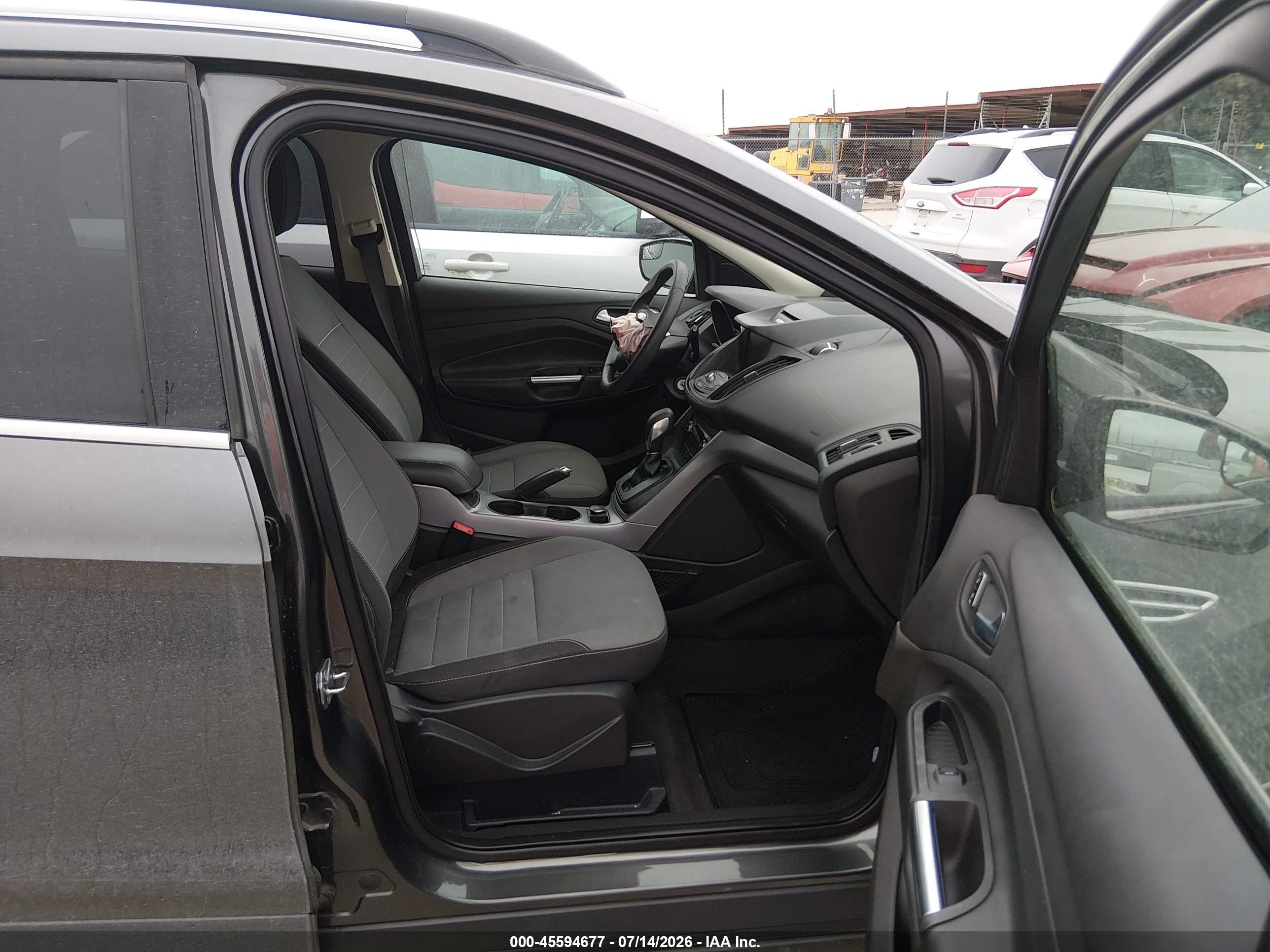 2015 Ford Escape Se Gray vin: 1FMCU0GX9FUA07501