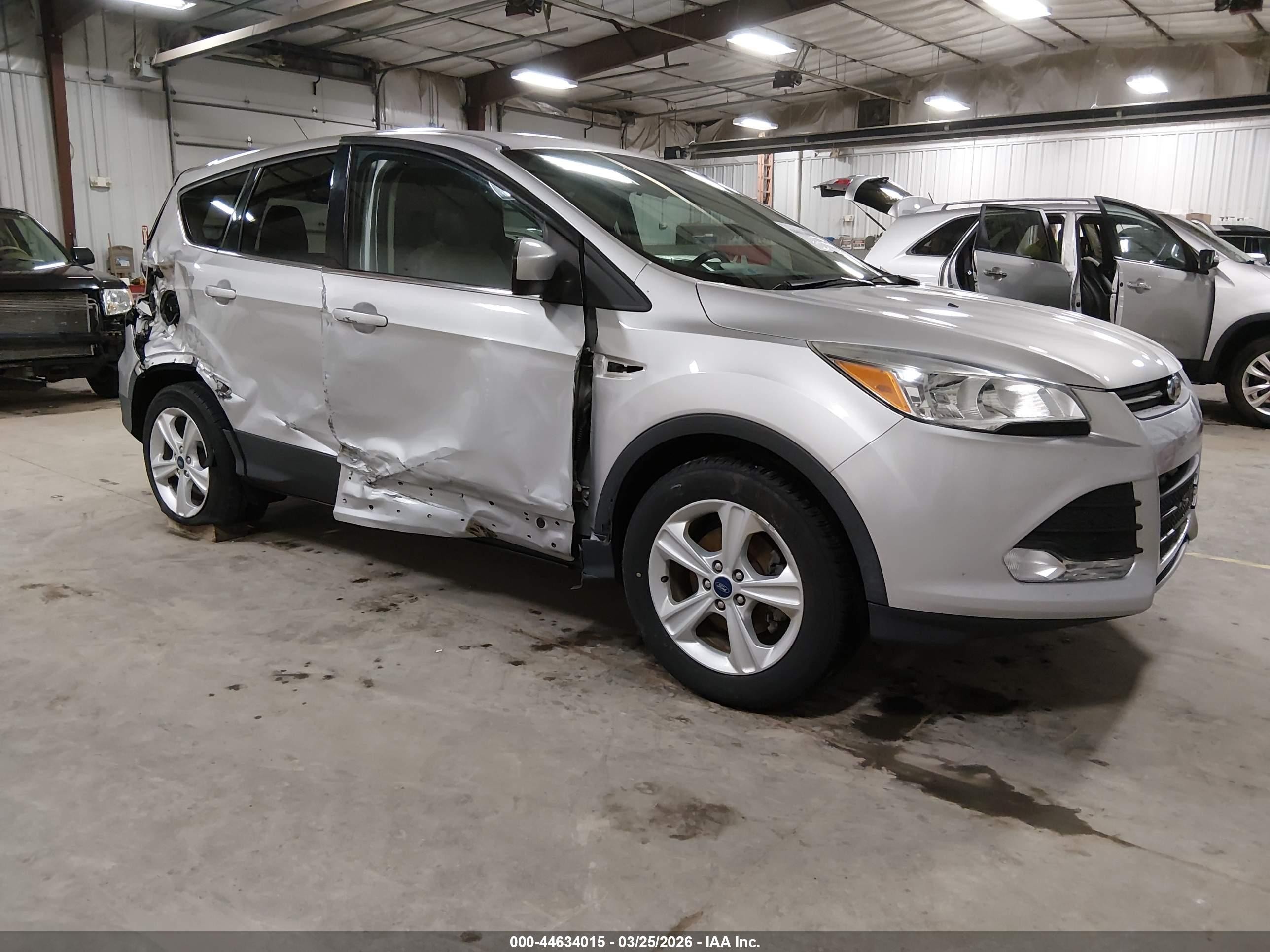 2015 Ford Escape Se Silver vin: 1FMCU0GX9FUA25920