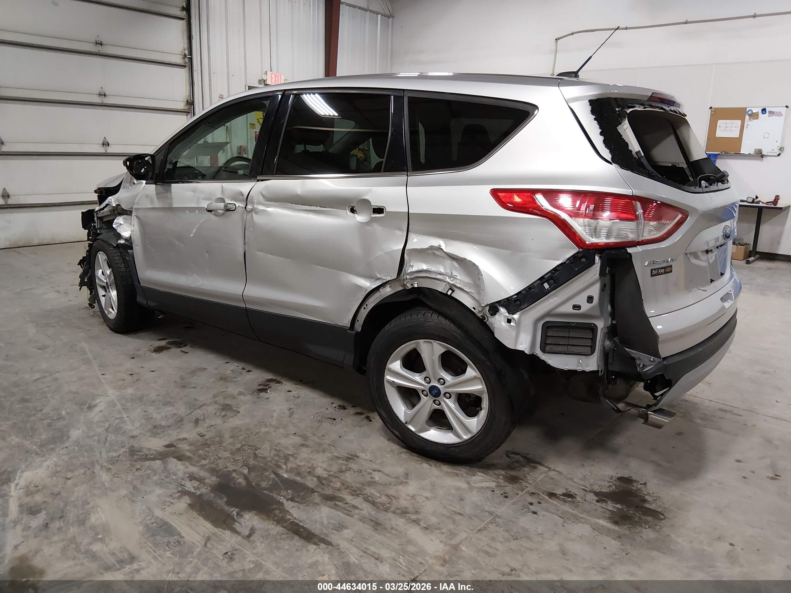2015 Ford Escape Se Silver vin: 1FMCU0GX9FUA25920