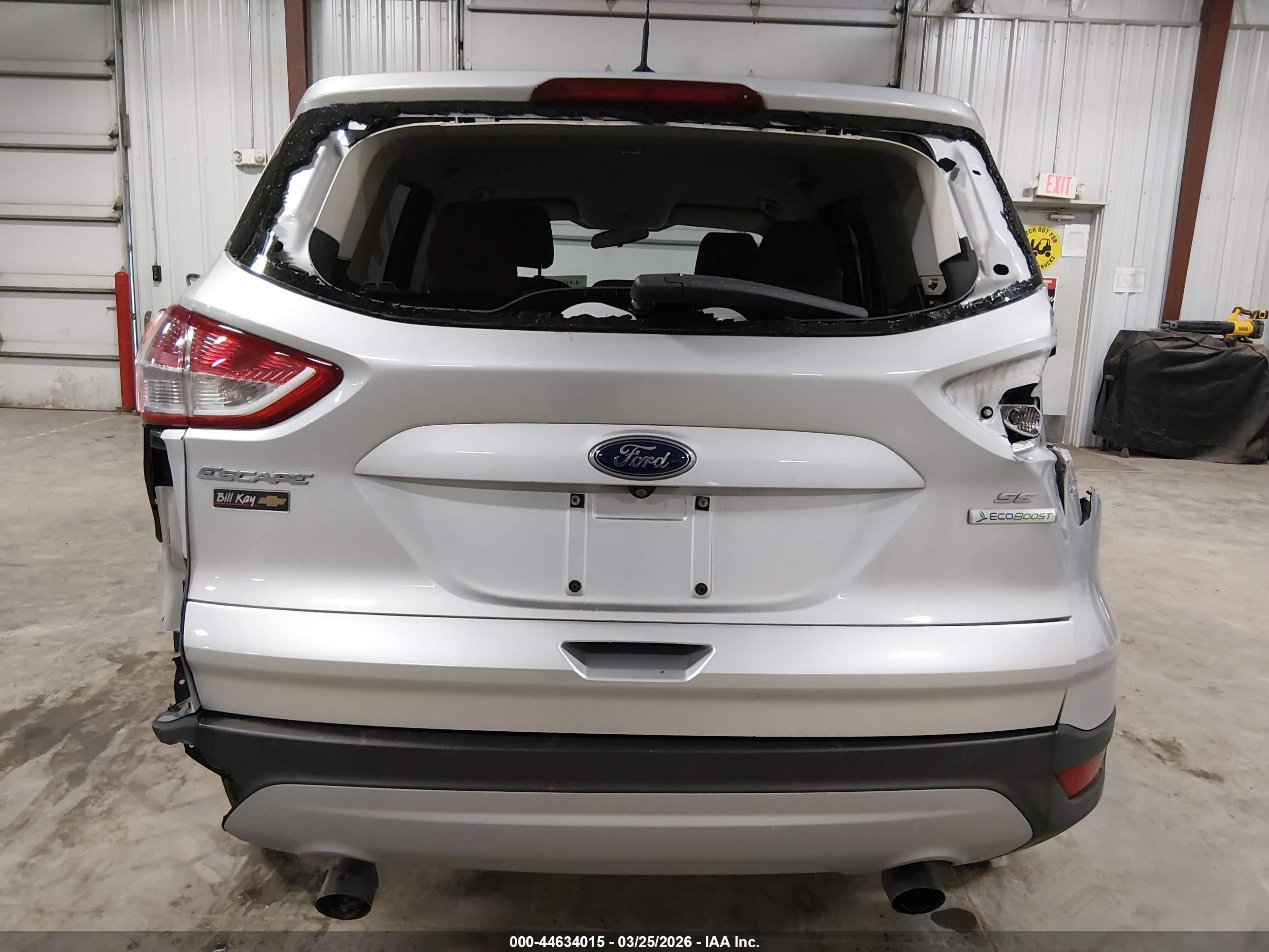 2015 Ford Escape Se Silver vin: 1FMCU0GX9FUA25920