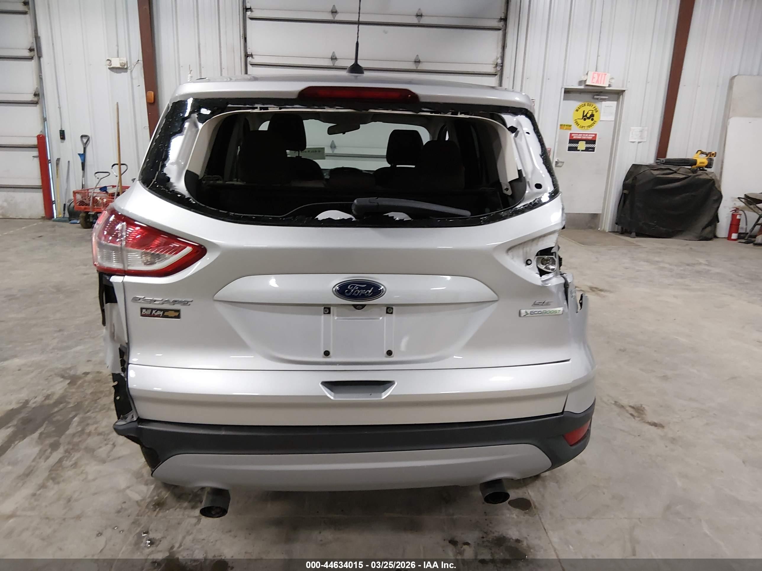 2015 Ford Escape Se Silver vin: 1FMCU0GX9FUA25920