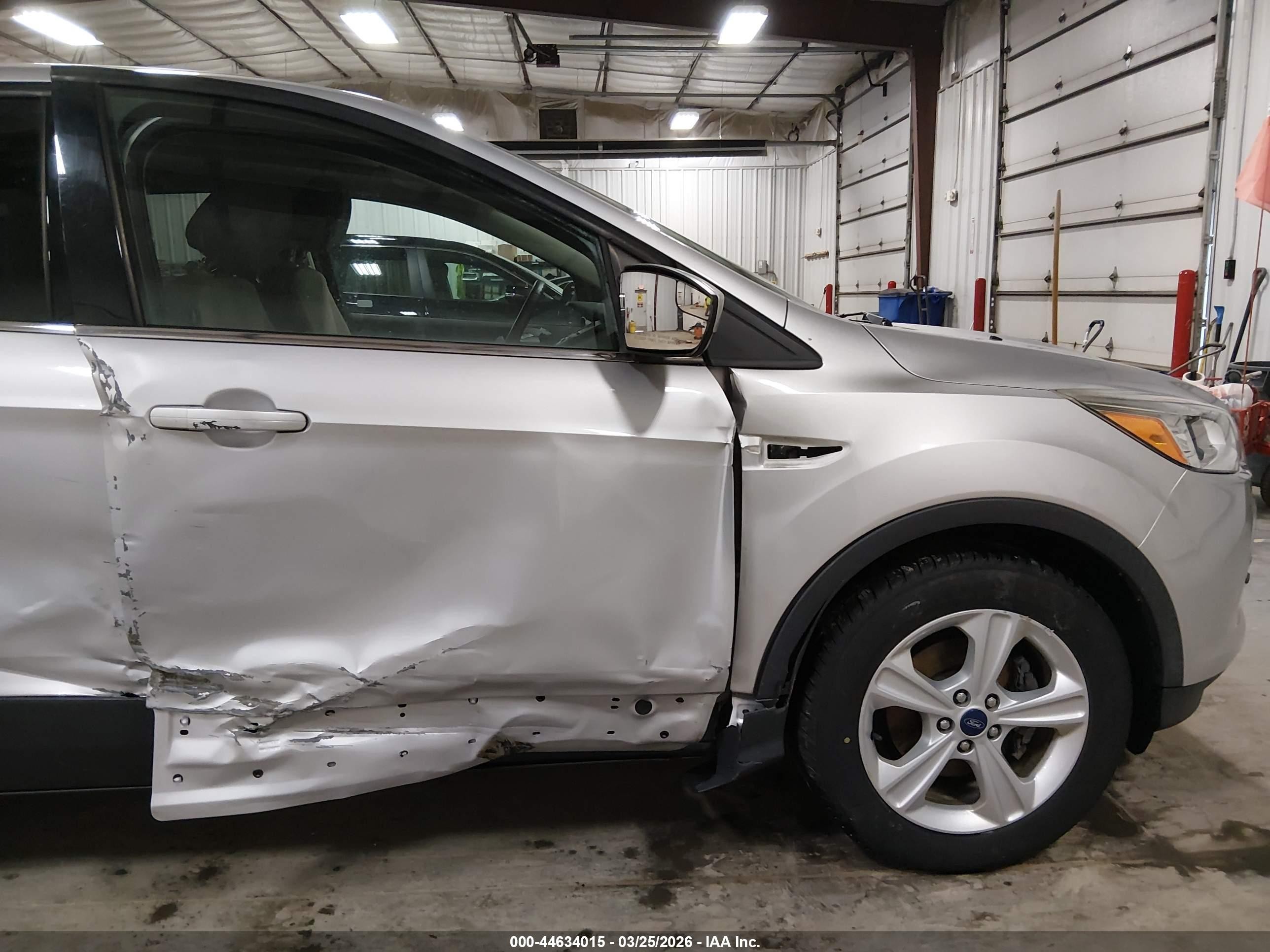 2015 Ford Escape Se Silver vin: 1FMCU0GX9FUA25920
