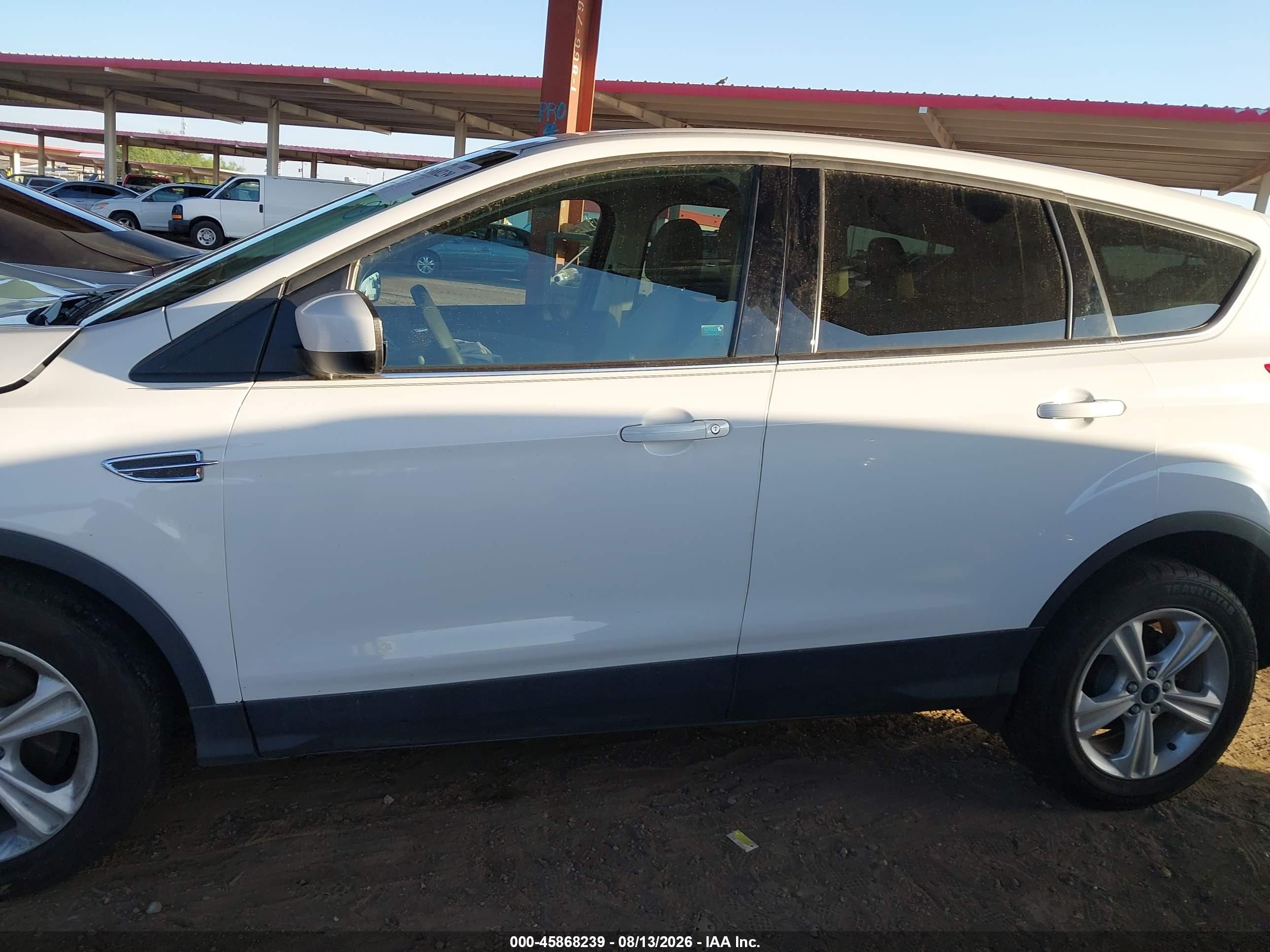 2015 Ford Escape Se White vin: 1FMCU0GX9FUA43866