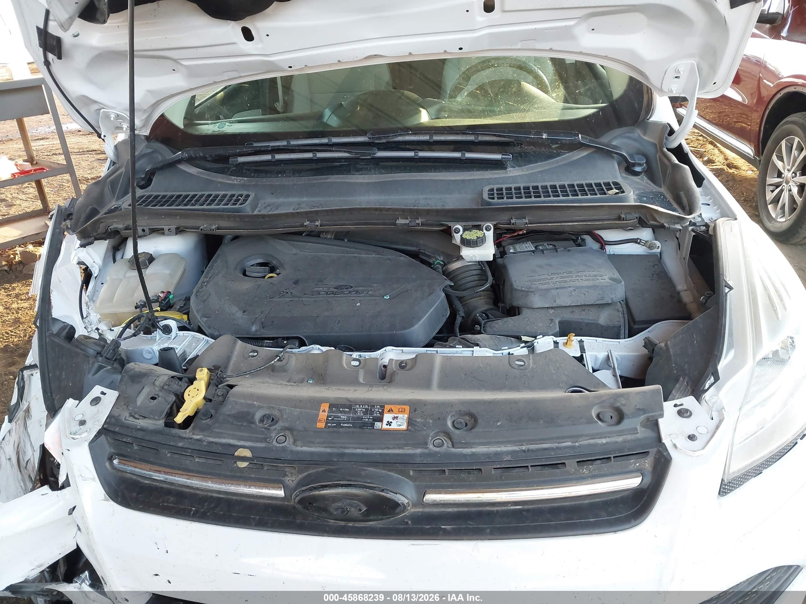 2015 Ford Escape Se White vin: 1FMCU0GX9FUA43866