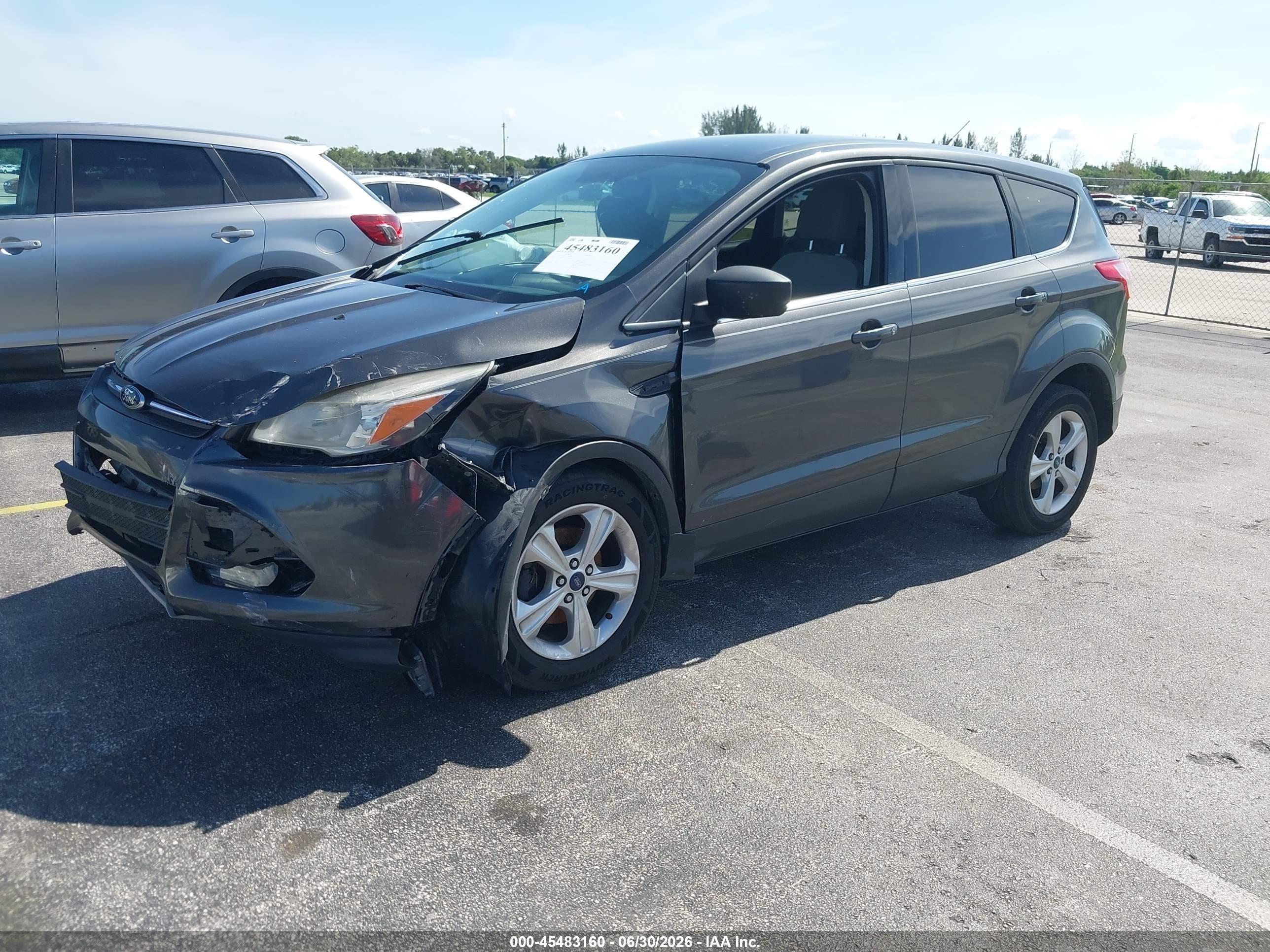 2015 Ford Escape Se Gray vin: 1FMCU0GX9FUA68184