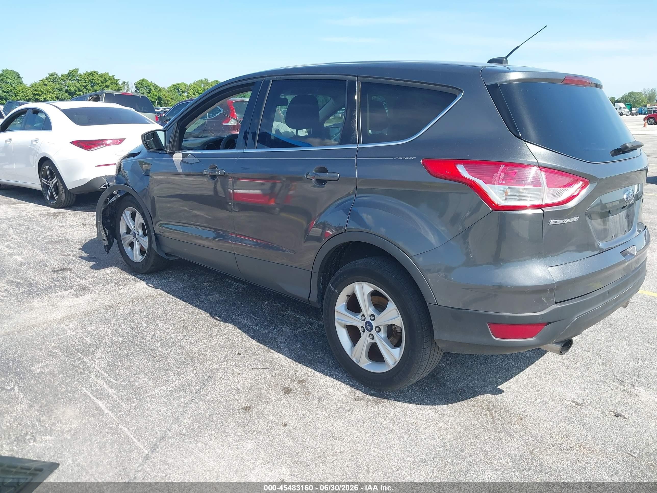 2015 Ford Escape Se Gray vin: 1FMCU0GX9FUA68184
