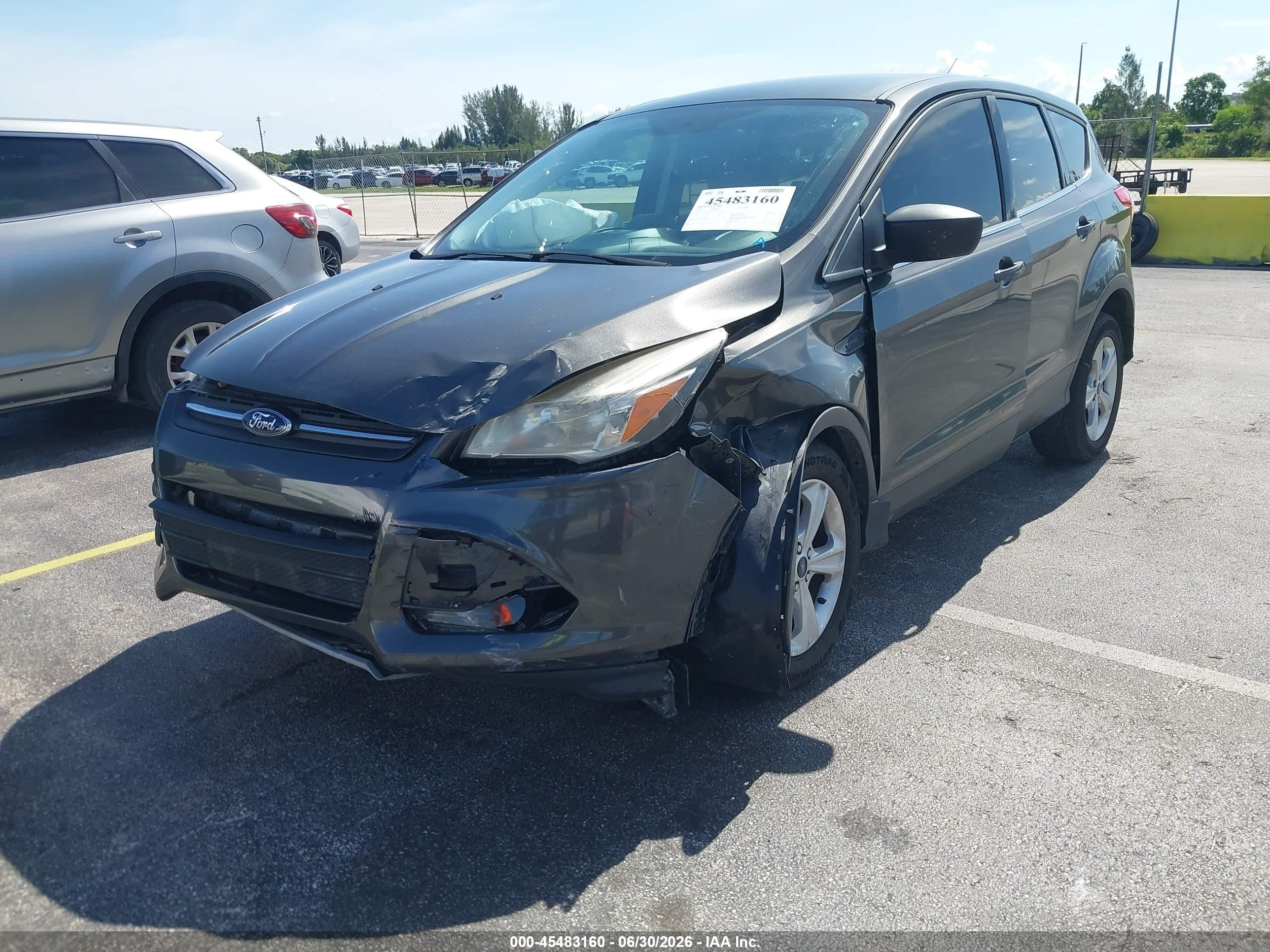 2015 Ford Escape Se Gray vin: 1FMCU0GX9FUA68184