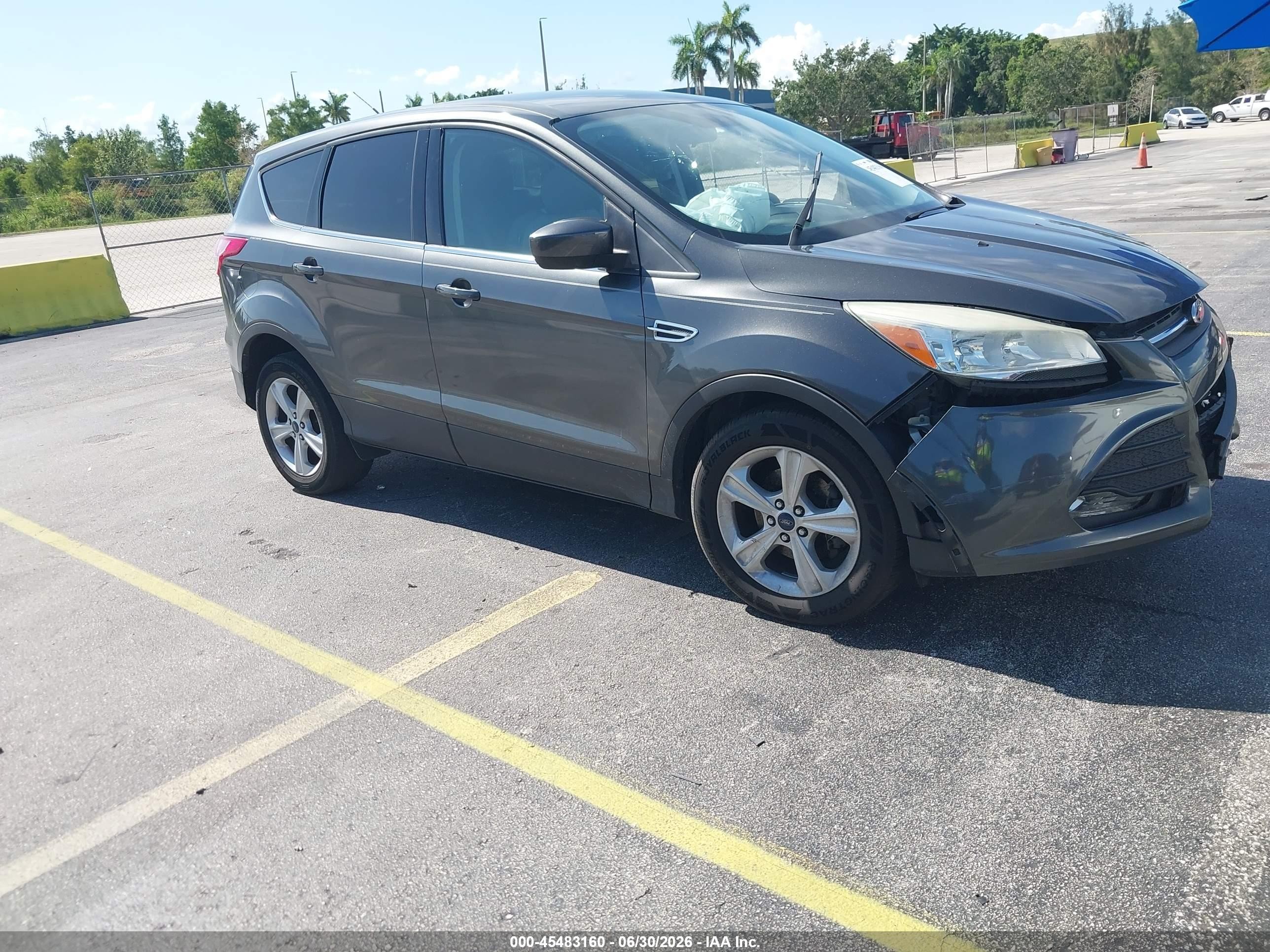 2015 Ford Escape Se Gray vin: 1FMCU0GX9FUA68184