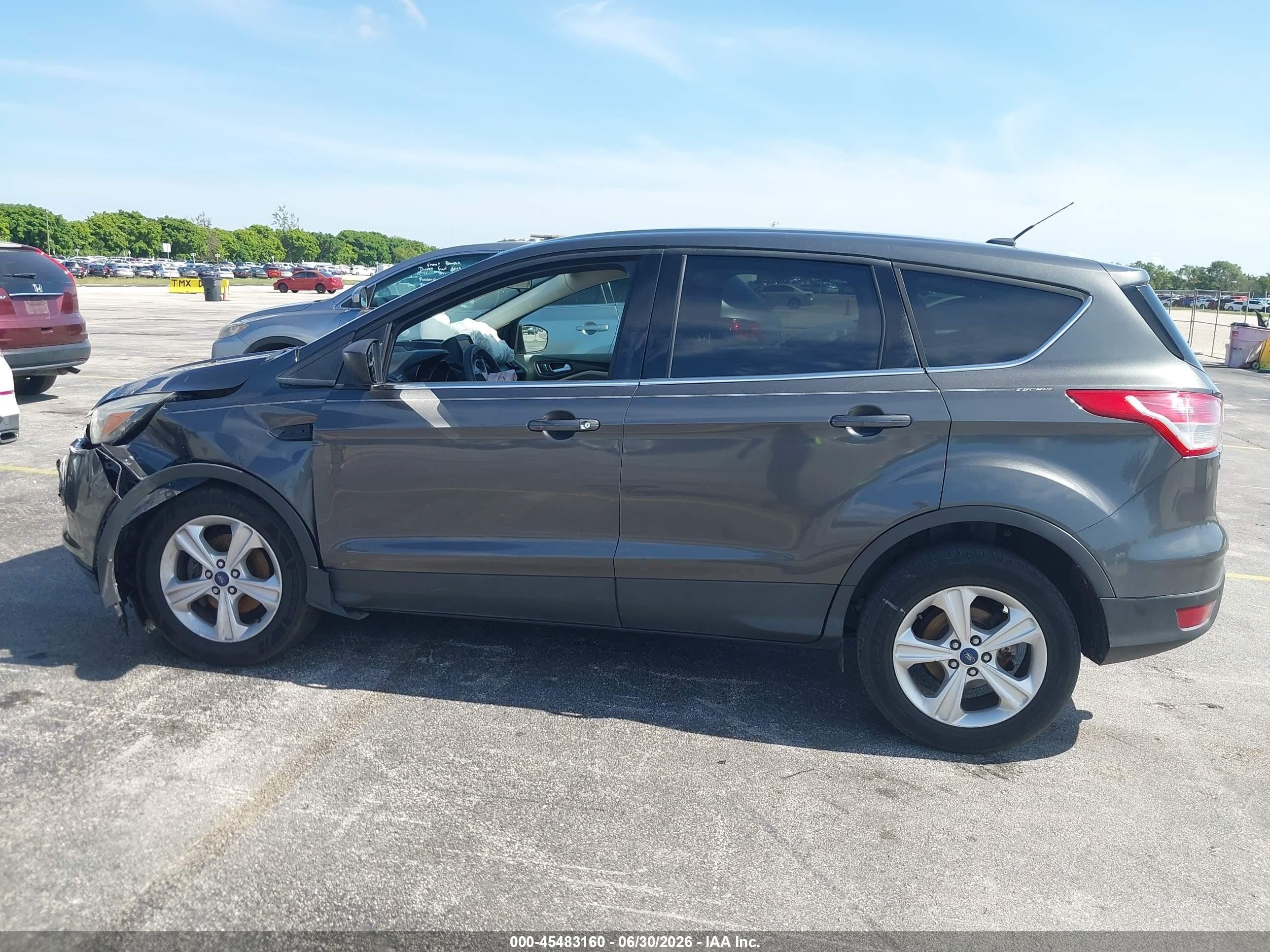 2015 Ford Escape Se Gray vin: 1FMCU0GX9FUA68184