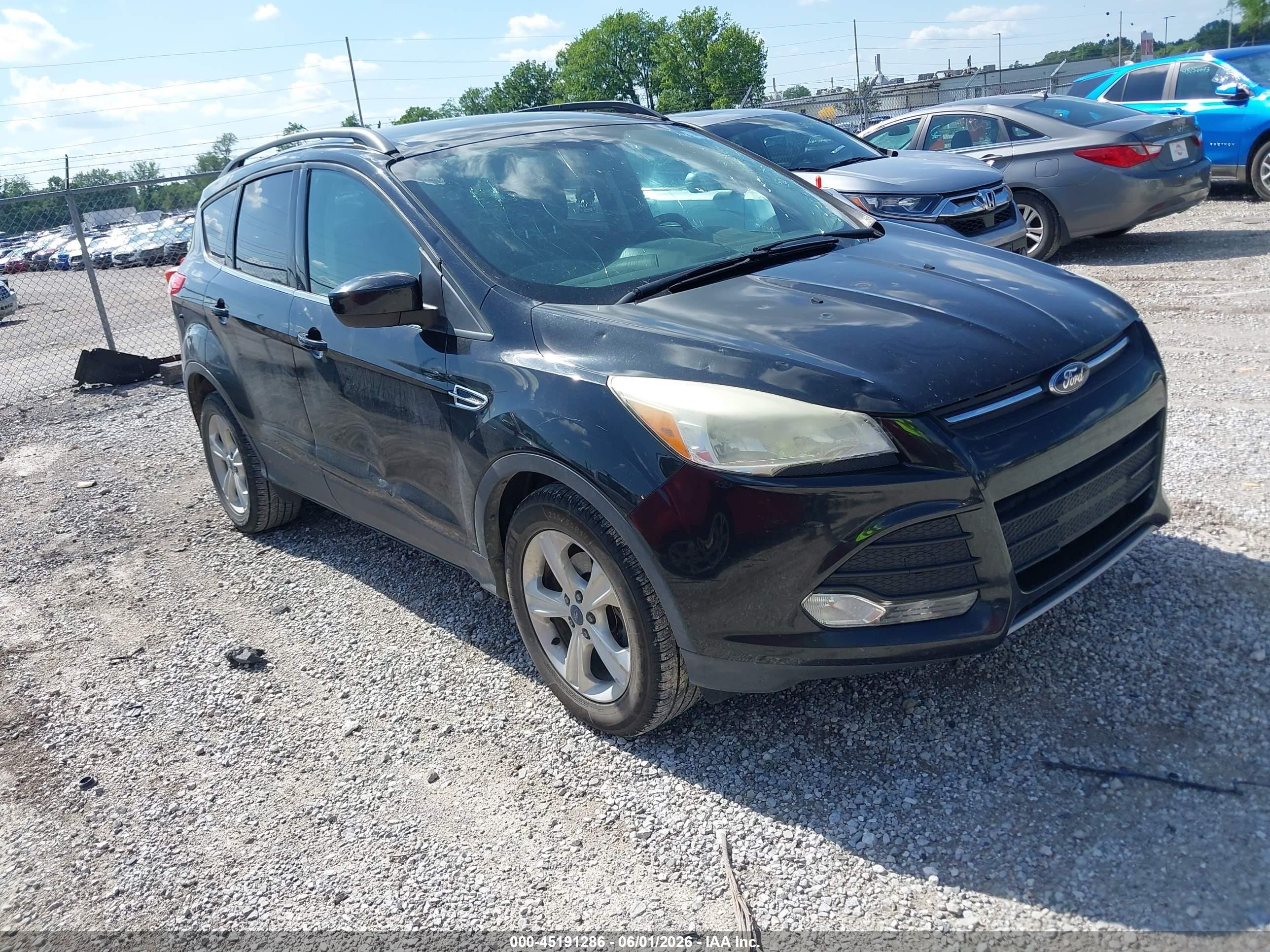 2015 Ford Escape Se Black vin: 1FMCU0GX9FUA89780