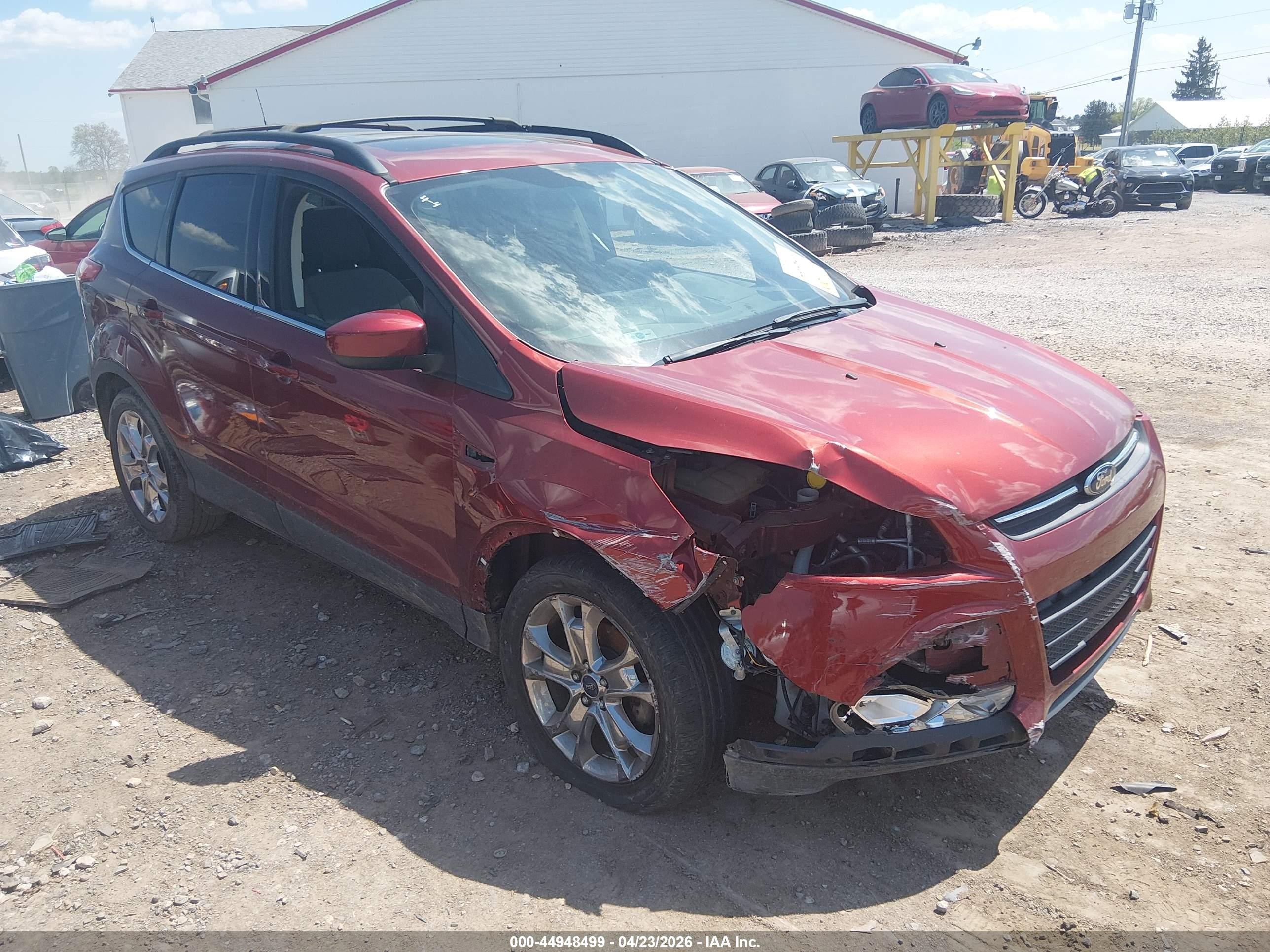 2015 Ford Escape Se Red vin: 1FMCU0GX9FUB23264