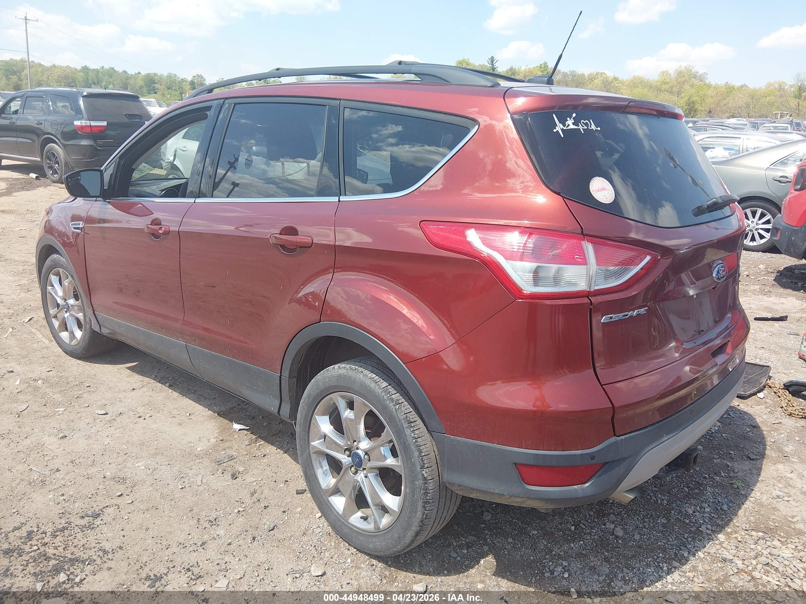 2015 Ford Escape Se Red vin: 1FMCU0GX9FUB23264