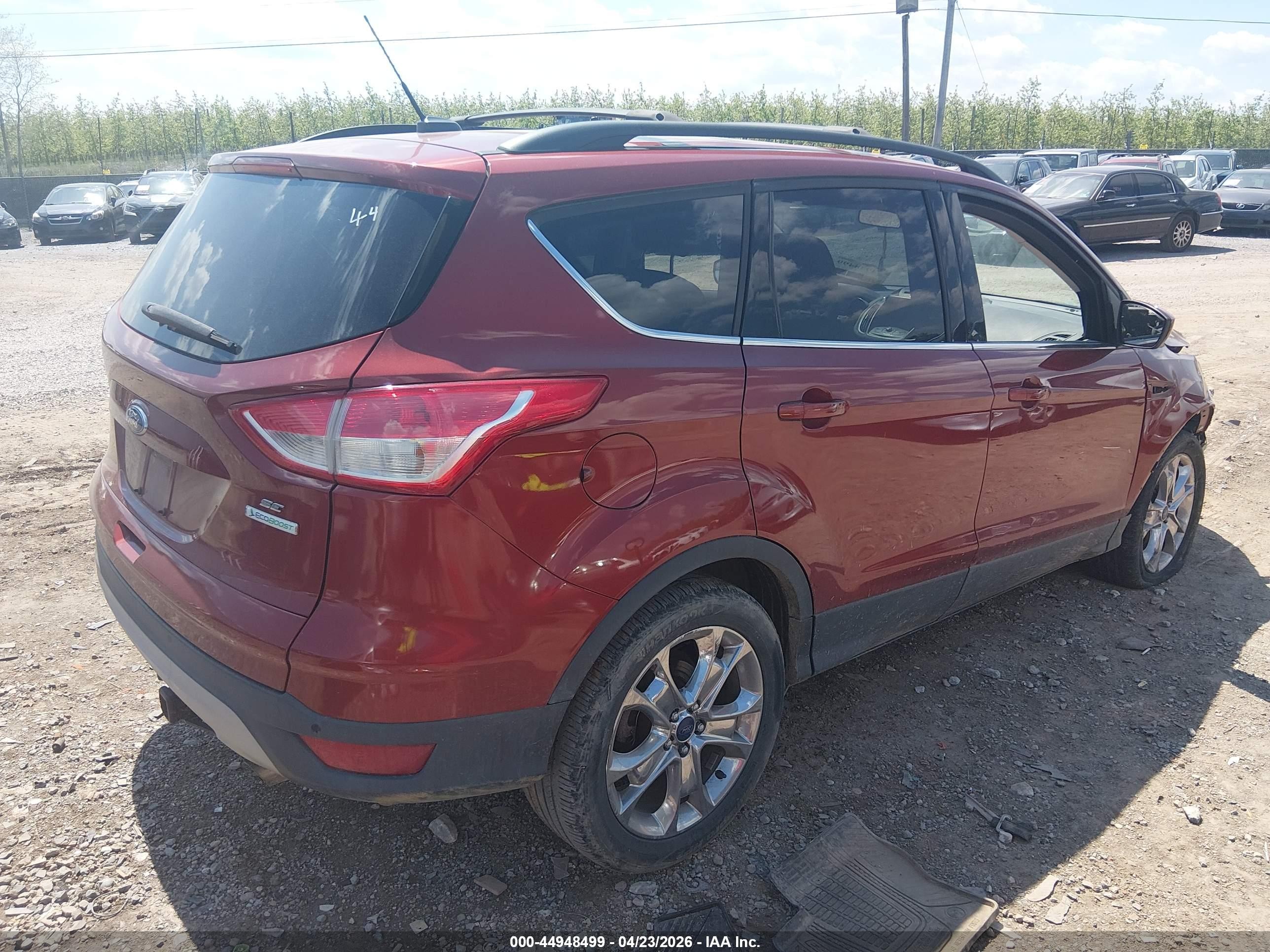 2015 Ford Escape Se Red vin: 1FMCU0GX9FUB23264