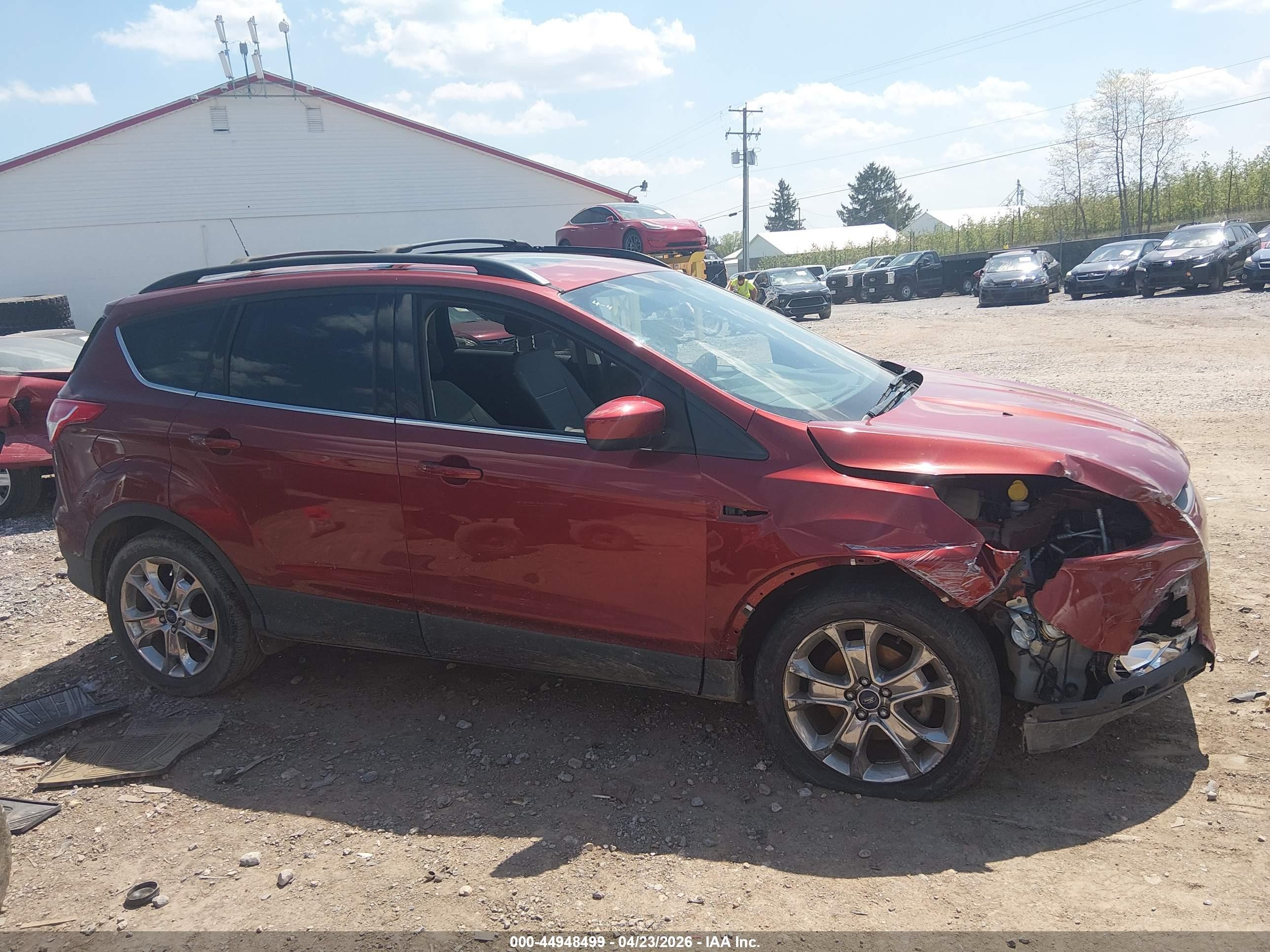 2015 Ford Escape Se Red vin: 1FMCU0GX9FUB23264