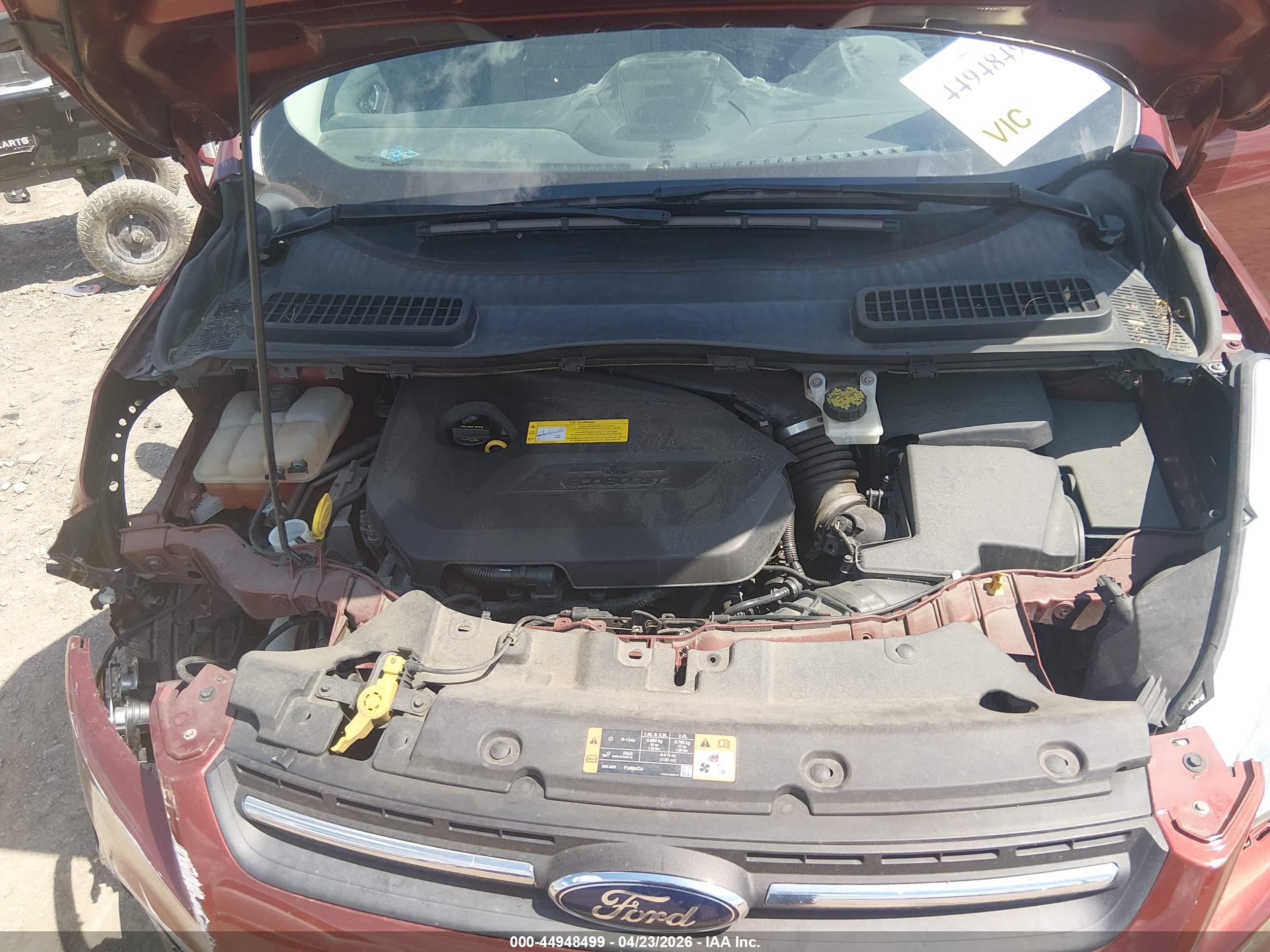 2015 Ford Escape Se Red vin: 1FMCU0GX9FUB23264
