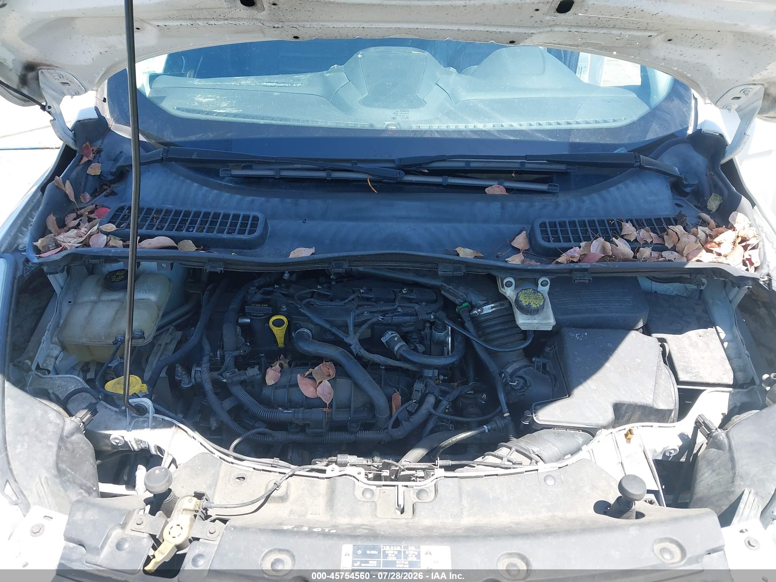 2015 Ford Escape Se White vin: 1FMCU0GX9FUB33664
