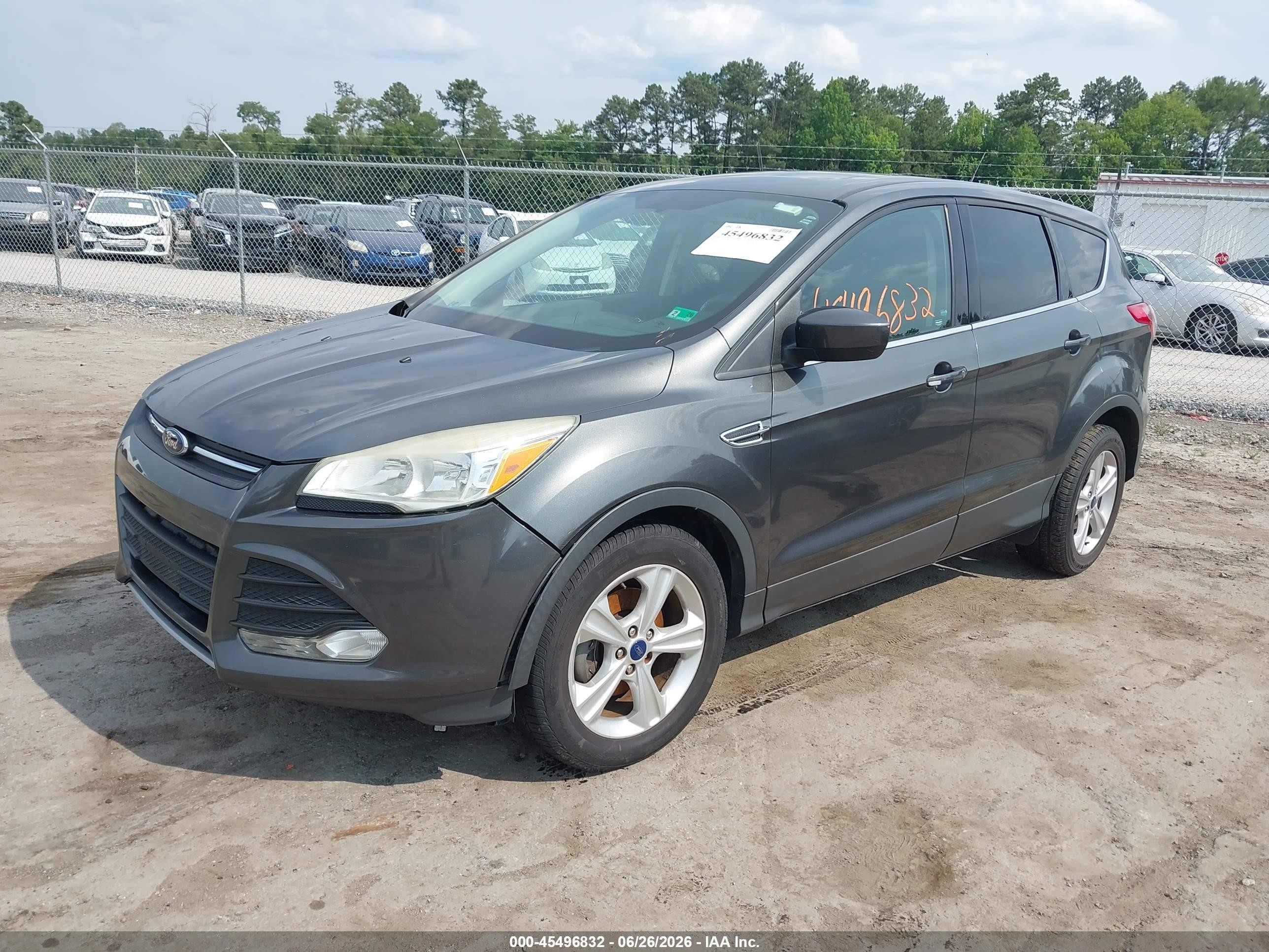 2015 Ford Escape Se Gray vin: 1FMCU0GX9FUB59908