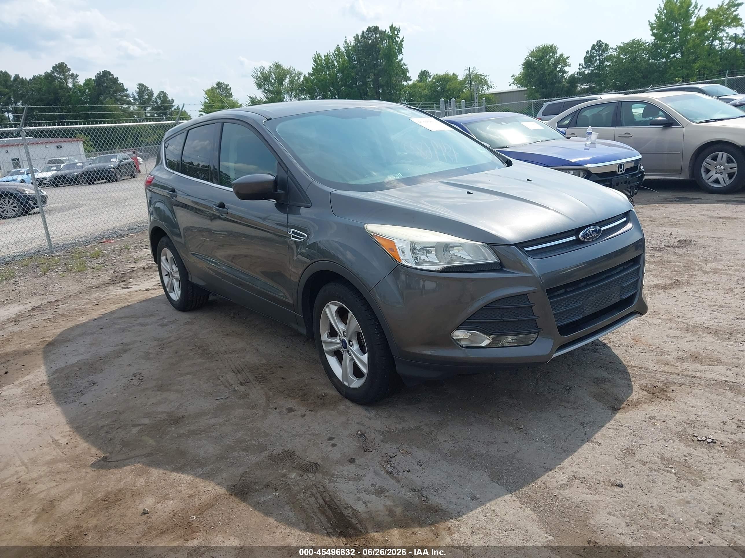 2015 Ford Escape Se Gray vin: 1FMCU0GX9FUB59908