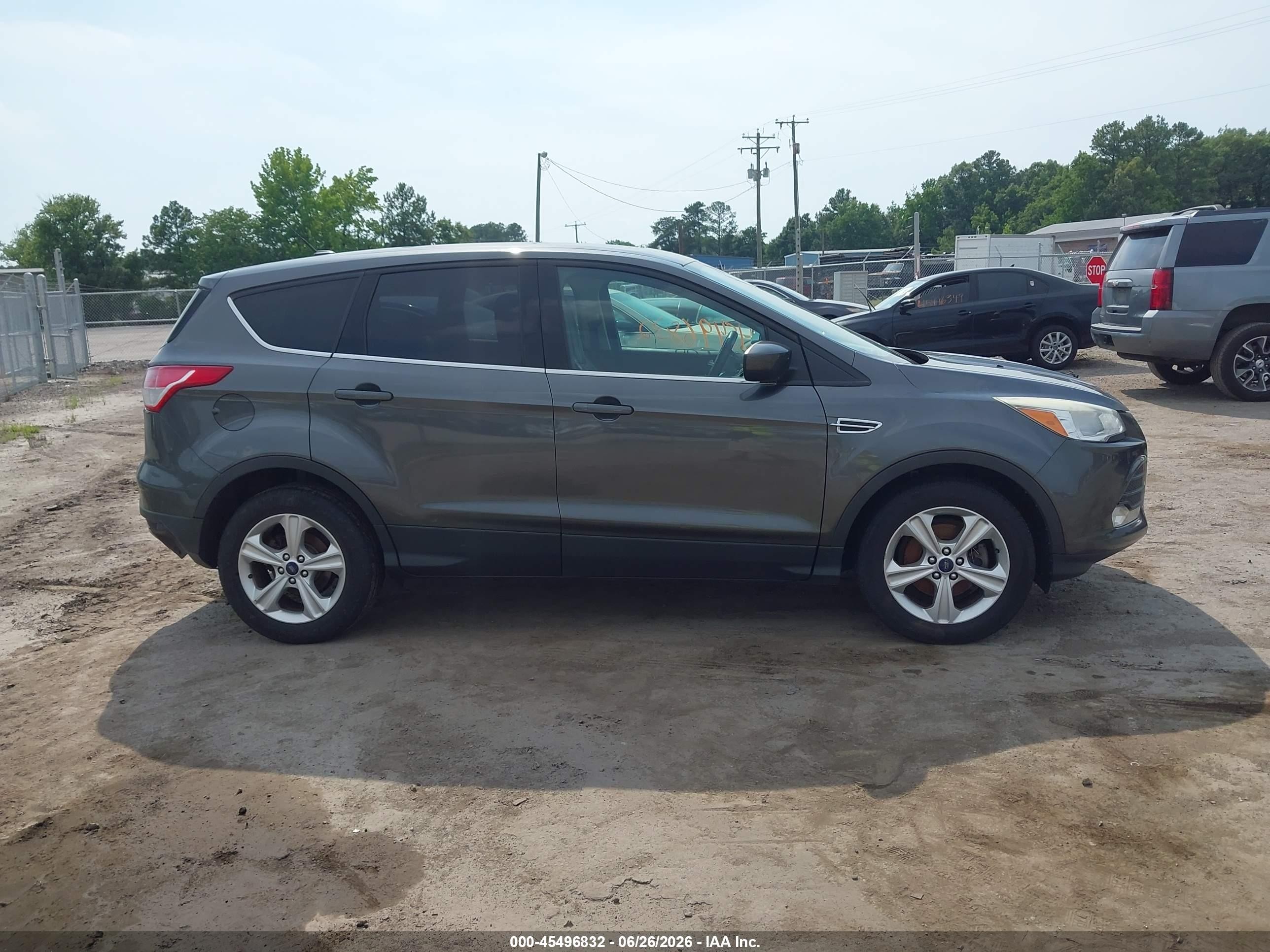 2015 Ford Escape Se Gray vin: 1FMCU0GX9FUB59908