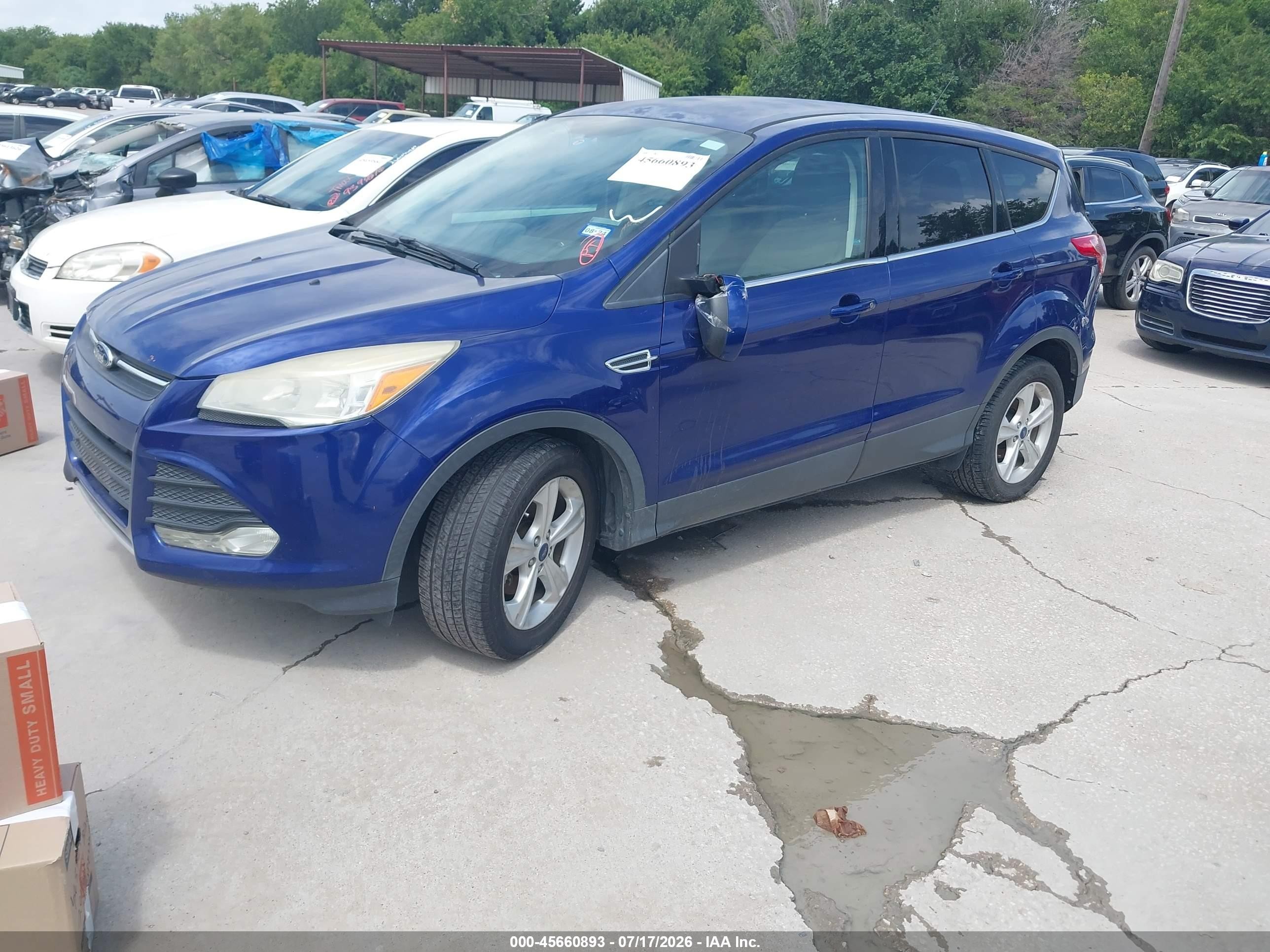 2015 Ford Escape Se Blue vin: 1FMCU0GX9FUC12977