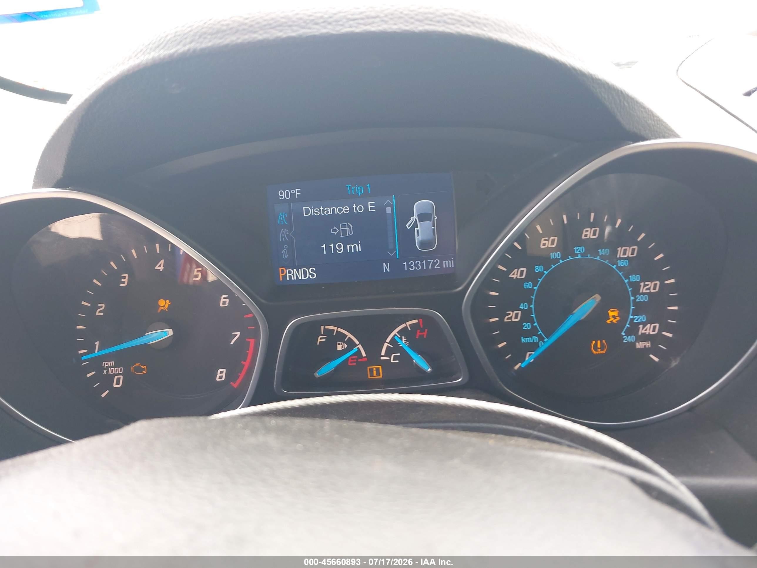 2015 Ford Escape Se Blue vin: 1FMCU0GX9FUC12977