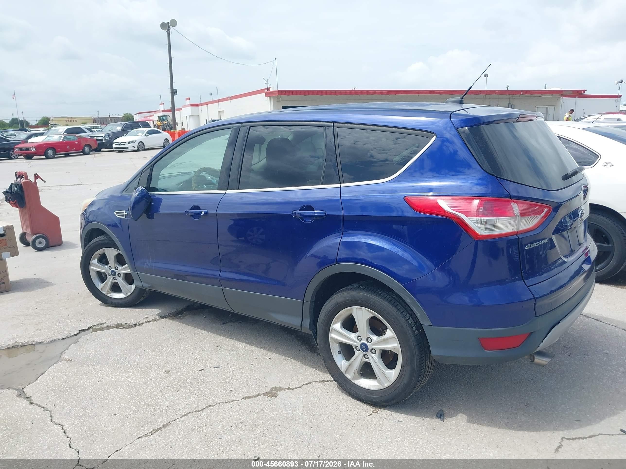 2015 Ford Escape Se Blue vin: 1FMCU0GX9FUC12977