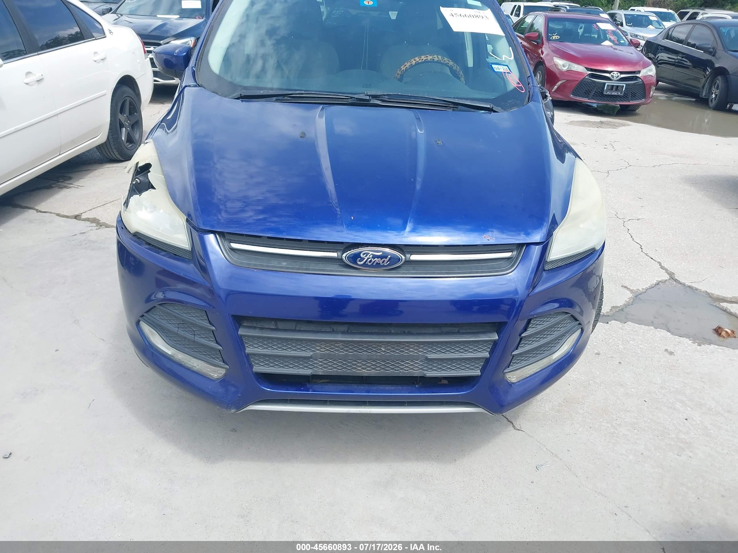 2015 Ford Escape Se Blue vin: 1FMCU0GX9FUC12977