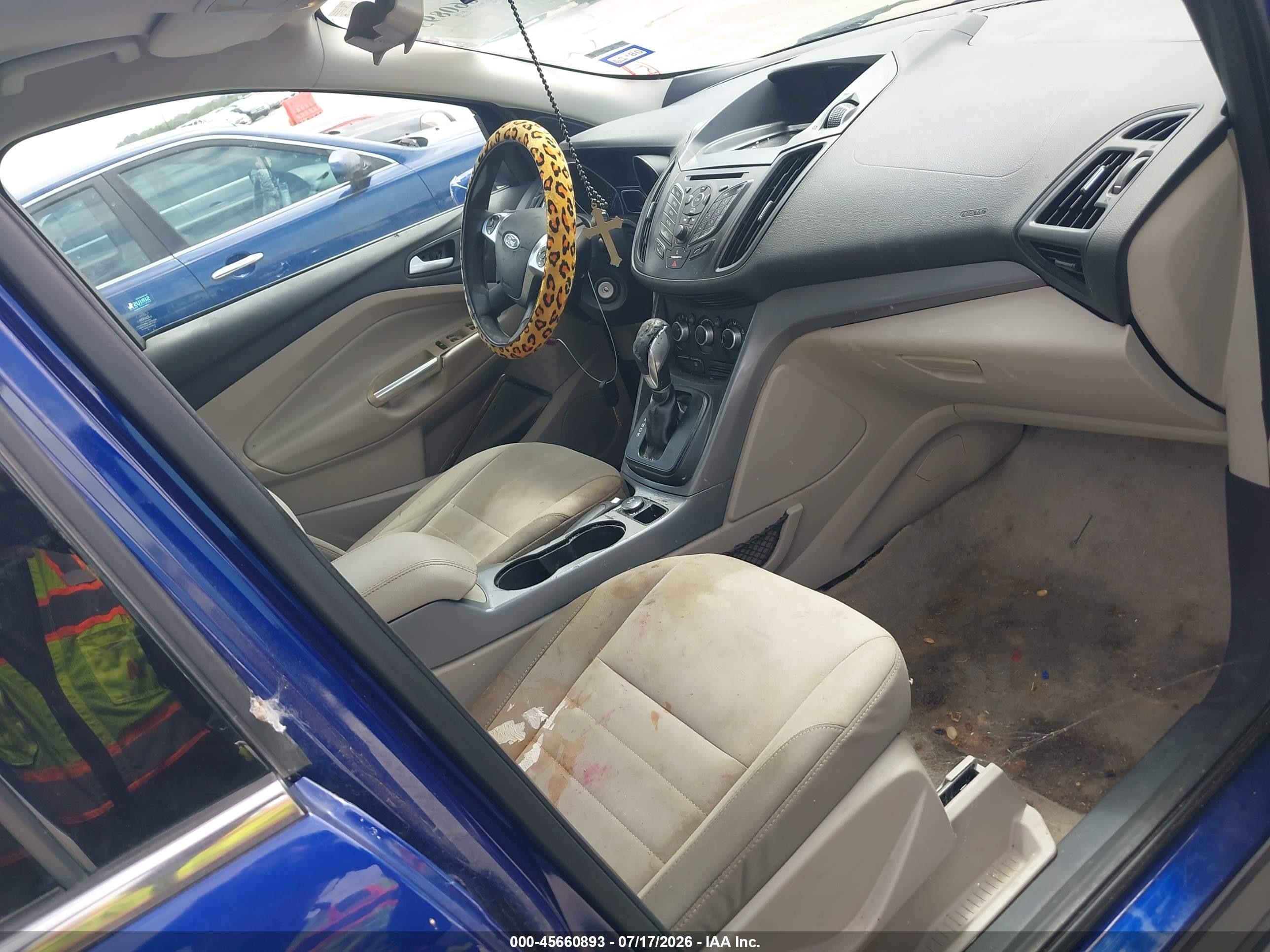 2015 Ford Escape Se Blue vin: 1FMCU0GX9FUC12977