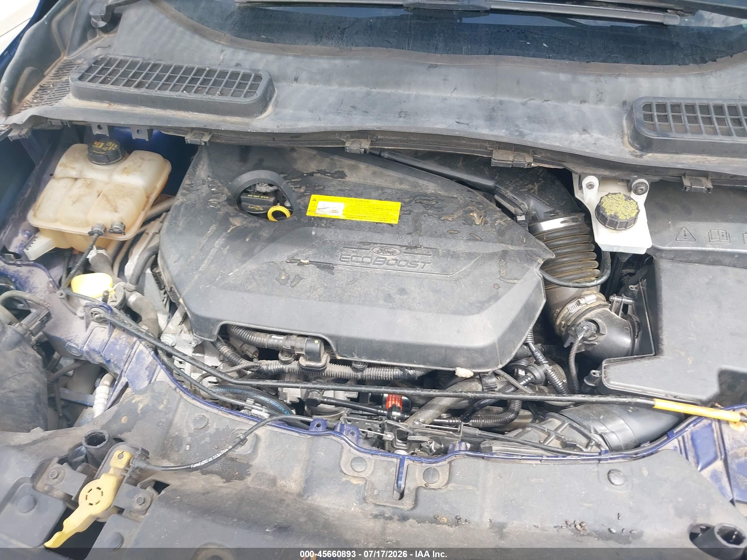 2015 Ford Escape Se Blue vin: 1FMCU0GX9FUC12977