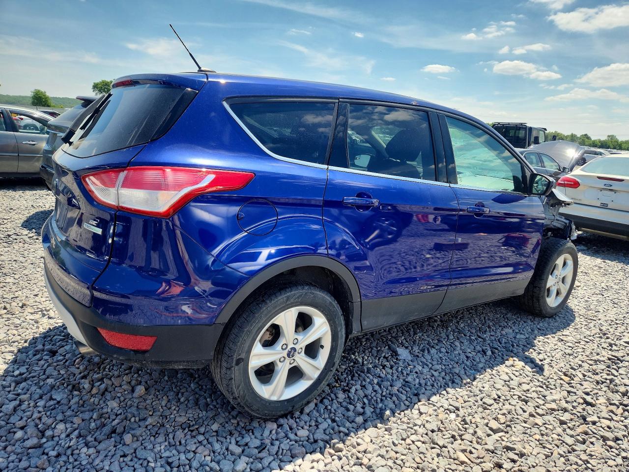 2015 Ford Escape Se Blue vin: 1FMCU0GX9FUC35952