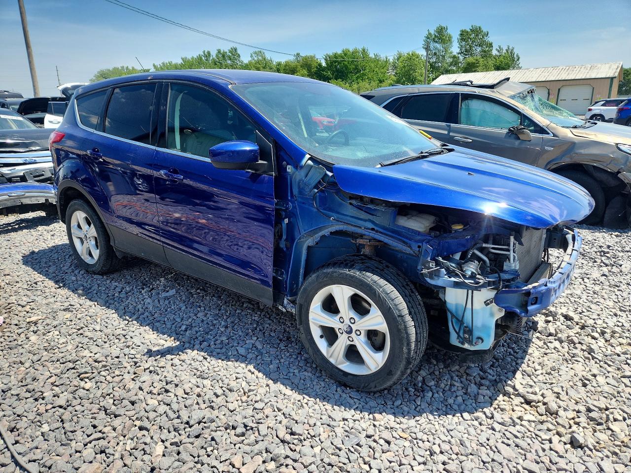 2015 Ford Escape Se Blue vin: 1FMCU0GX9FUC35952