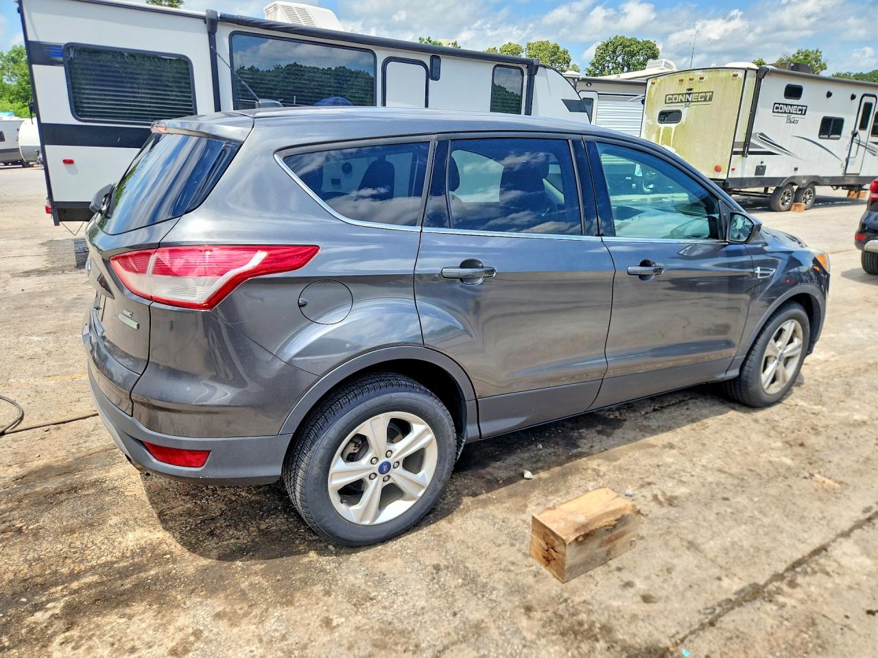 2015 Ford Escape Se Gray vin: 1FMCU0GX9FUC37491
