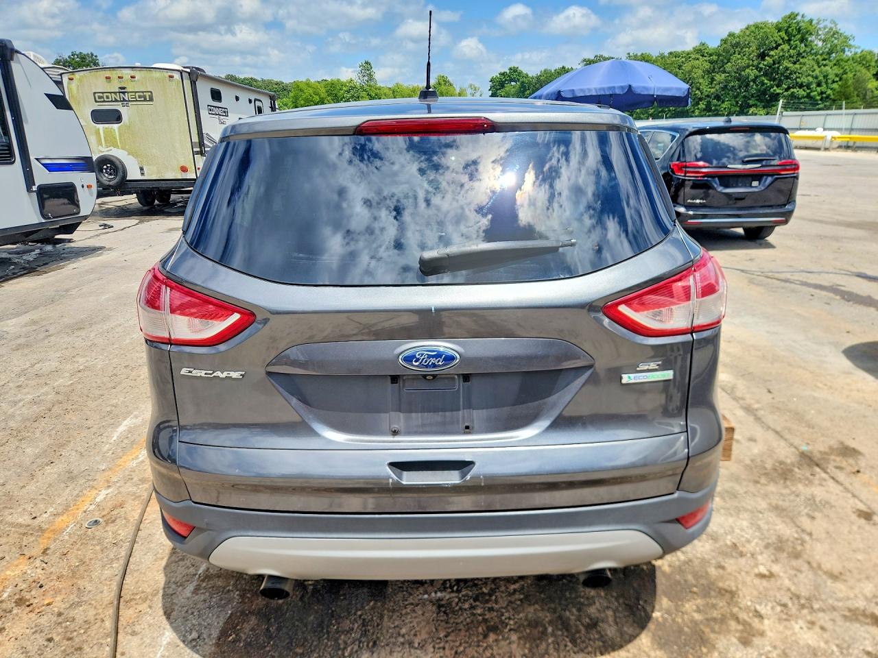 2015 Ford Escape Se Gray vin: 1FMCU0GX9FUC37491
