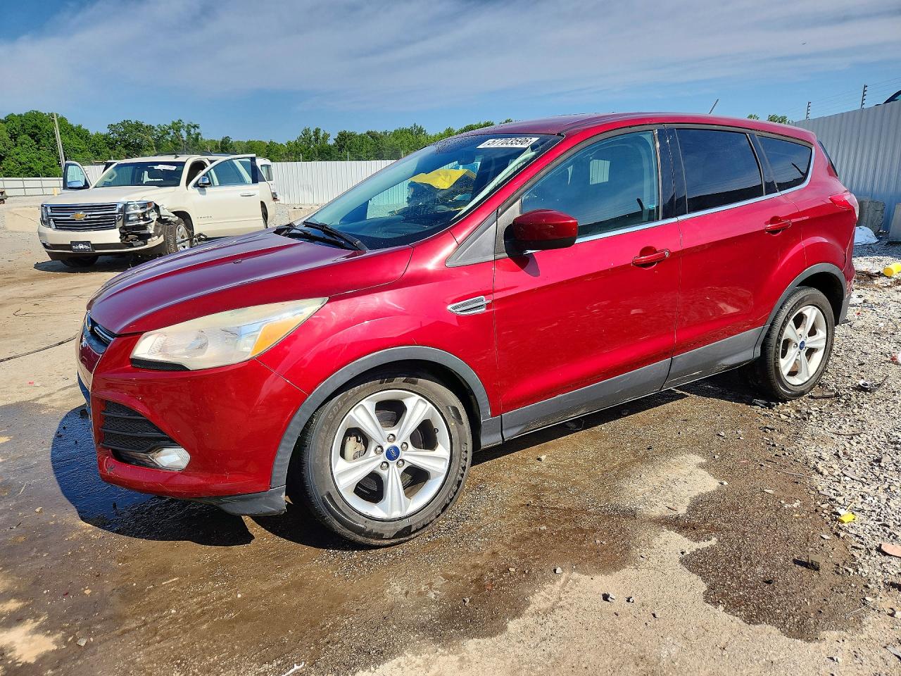 2015 Ford Escape Se Red vin: 1FMCU0GX9FUC76923