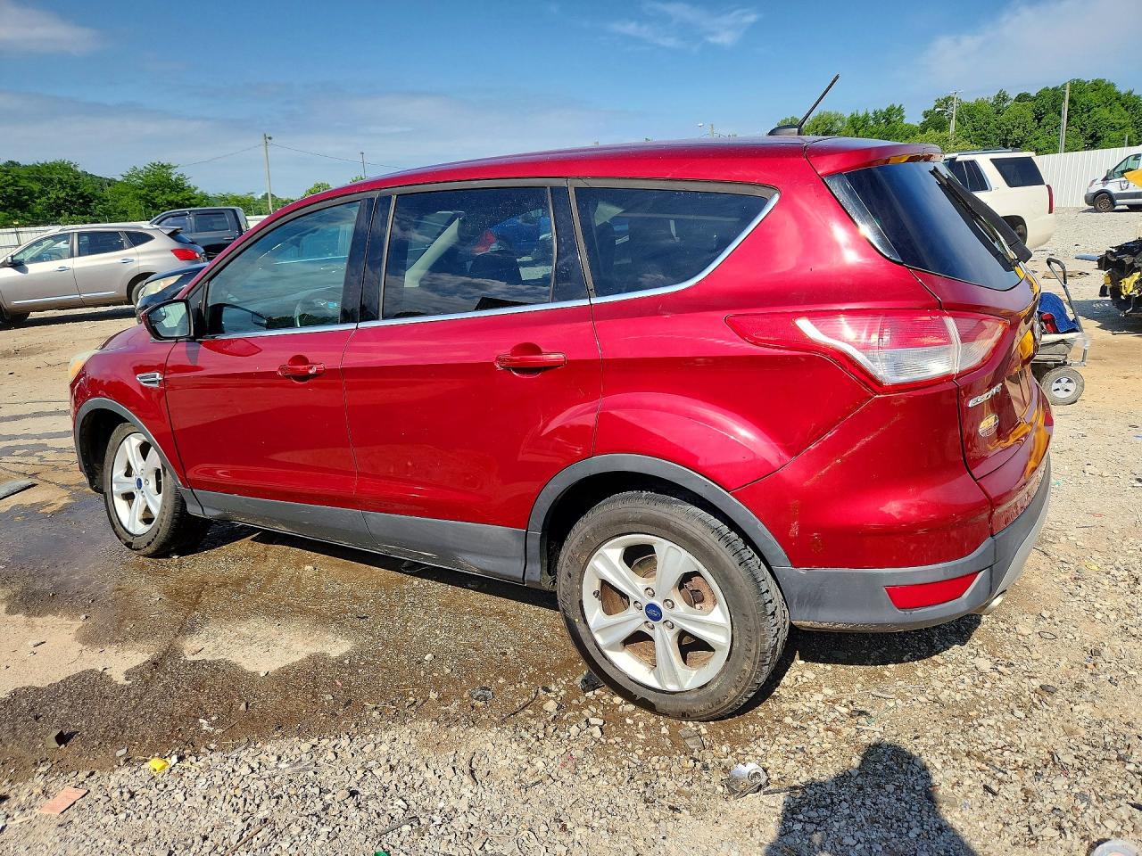 2015 Ford Escape Se Red vin: 1FMCU0GX9FUC76923