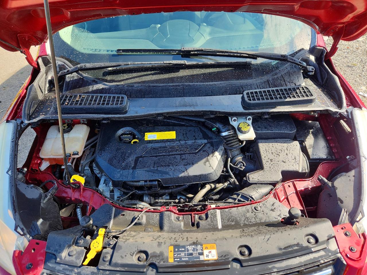 2015 Ford Escape Se Red vin: 1FMCU0GX9FUC76923