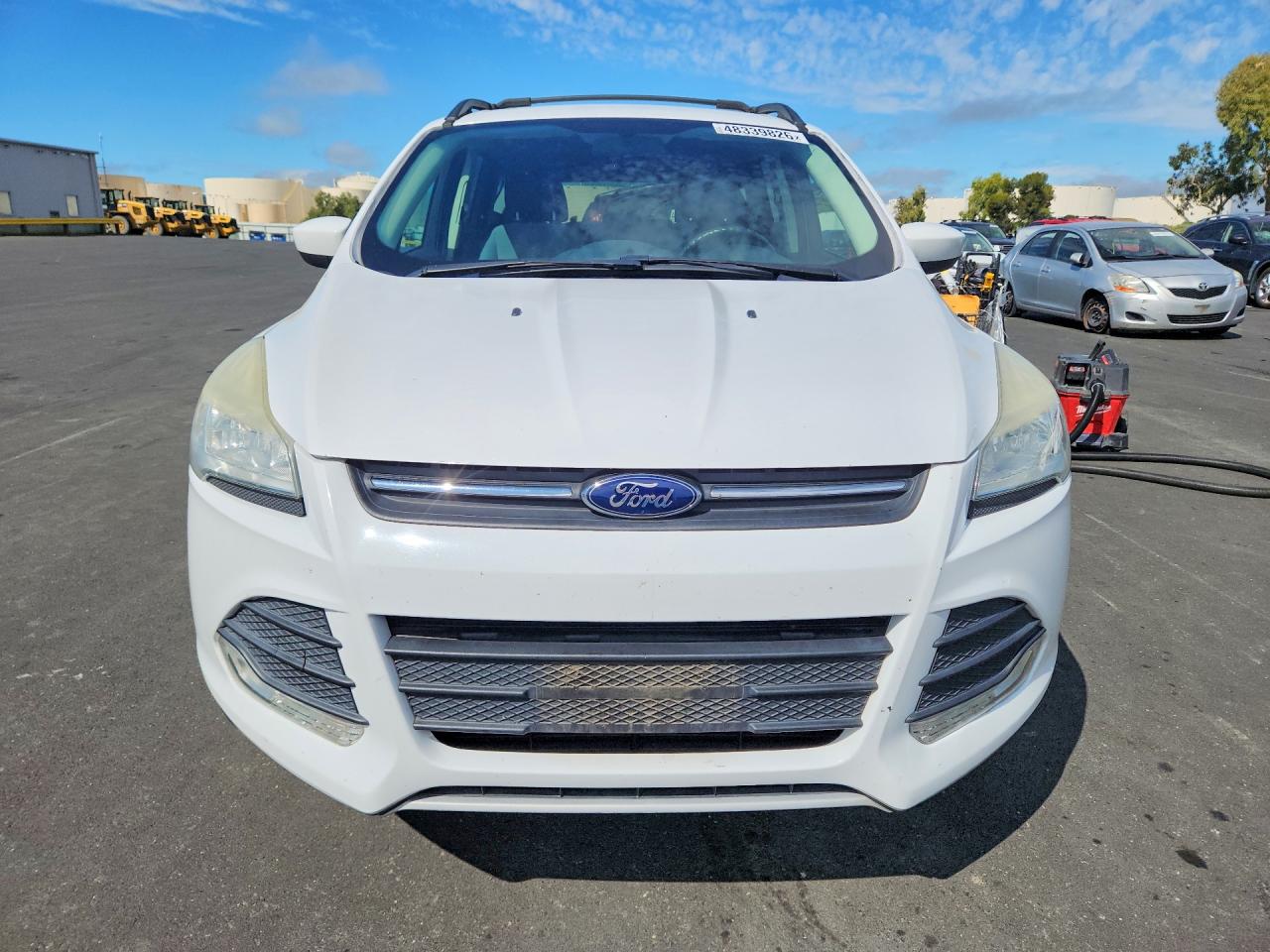 2013 Ford Escape Se White vin: 1FMCU0GXXDUB56528