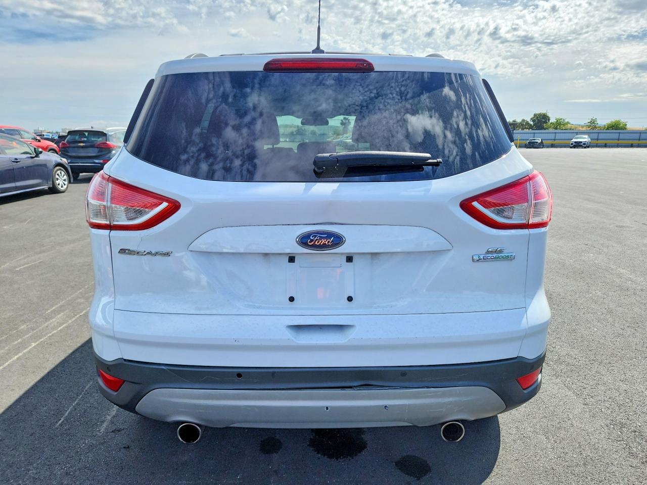 2013 Ford Escape Se White vin: 1FMCU0GXXDUB56528