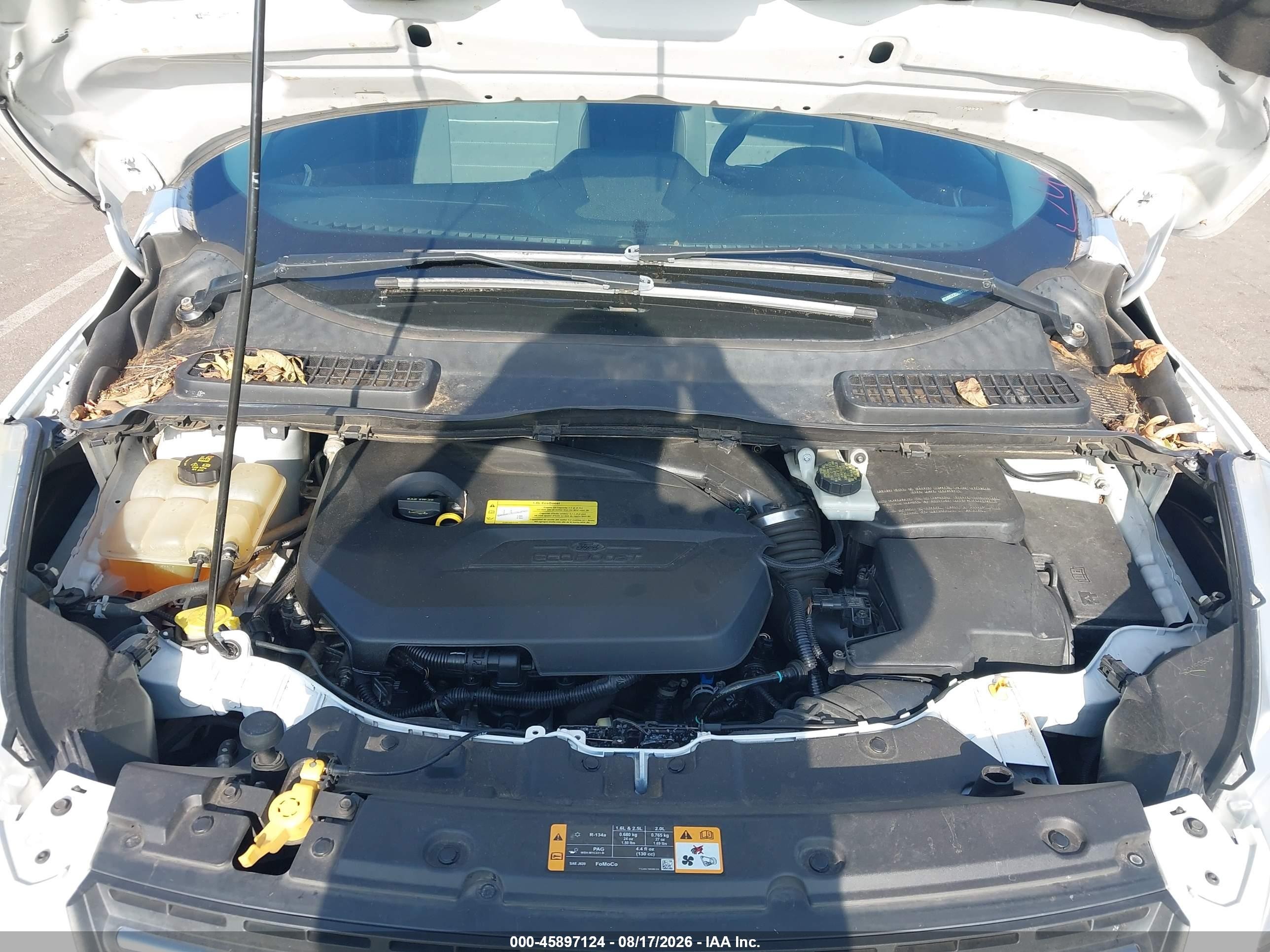 2013 Ford Escape Se White vin: 1FMCU0GXXDUB77606