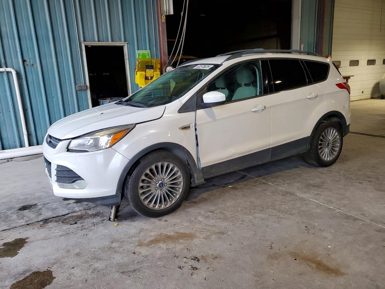 2013 Ford Escape Se White vin: 1FMCU0GXXDUB95040