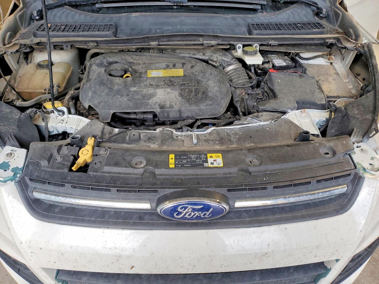 2013 Ford Escape Se White vin: 1FMCU0GXXDUB95040