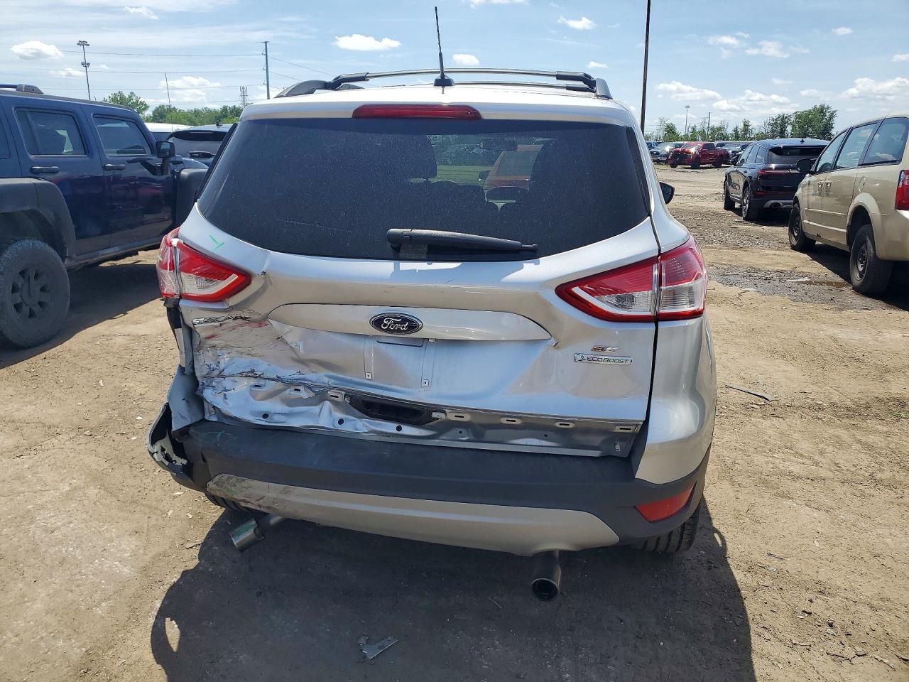 2013 Ford Escape Se Silver vin: 1FMCU0GXXDUC69671