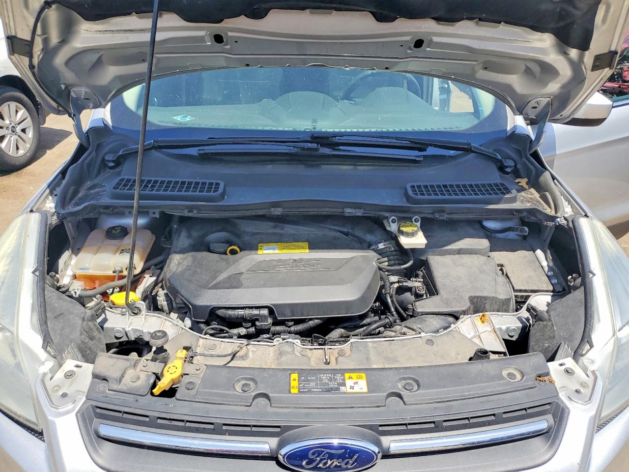 2013 Ford Escape Se Silver vin: 1FMCU0GXXDUC69671